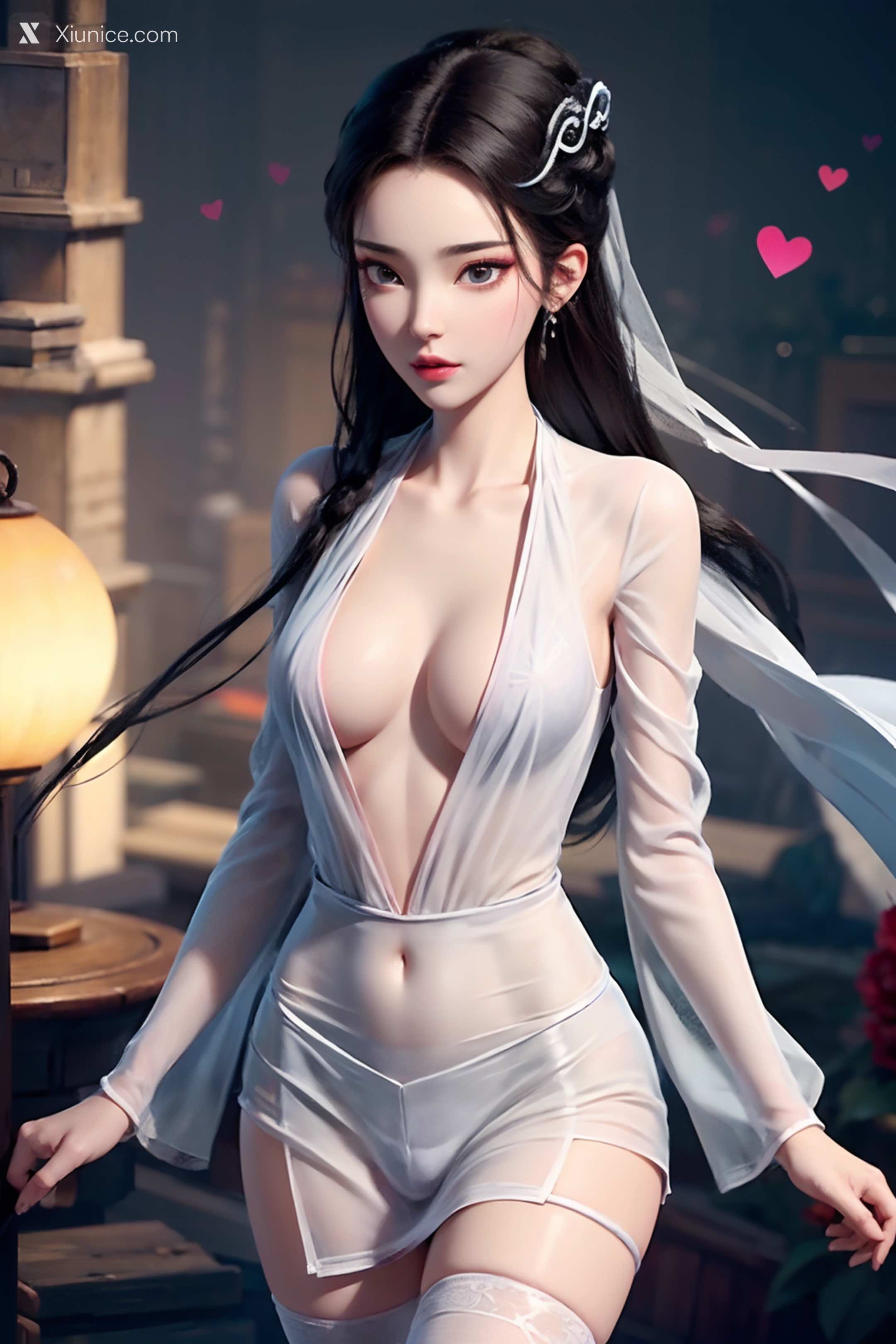 AI Girl Xiunice.com 白蛇缘起 小白 小白 薄纱 EP.1 125