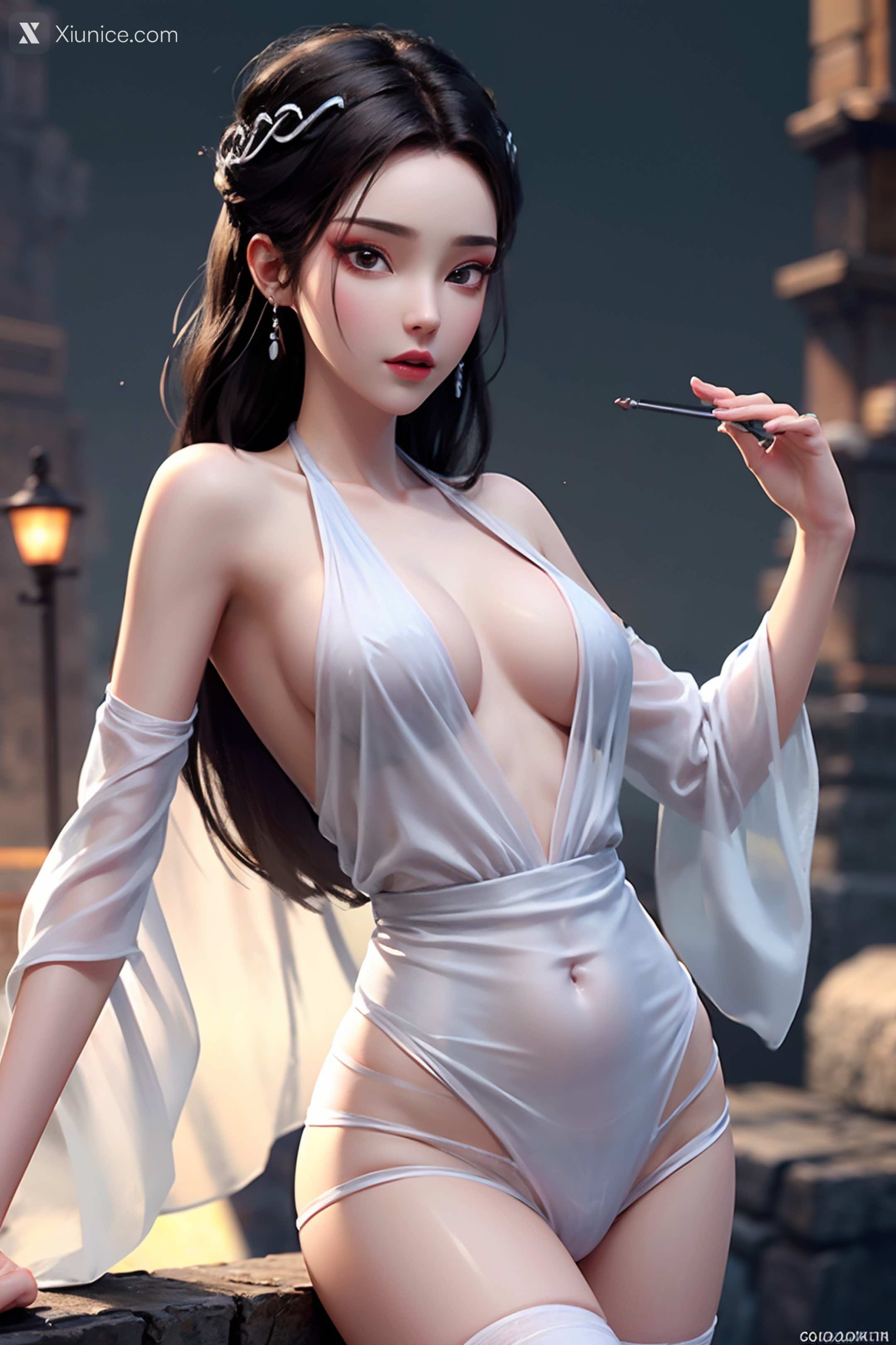 AI Girl Xiunice.com 白蛇缘起 小白 小白 薄纱 EP.1 143