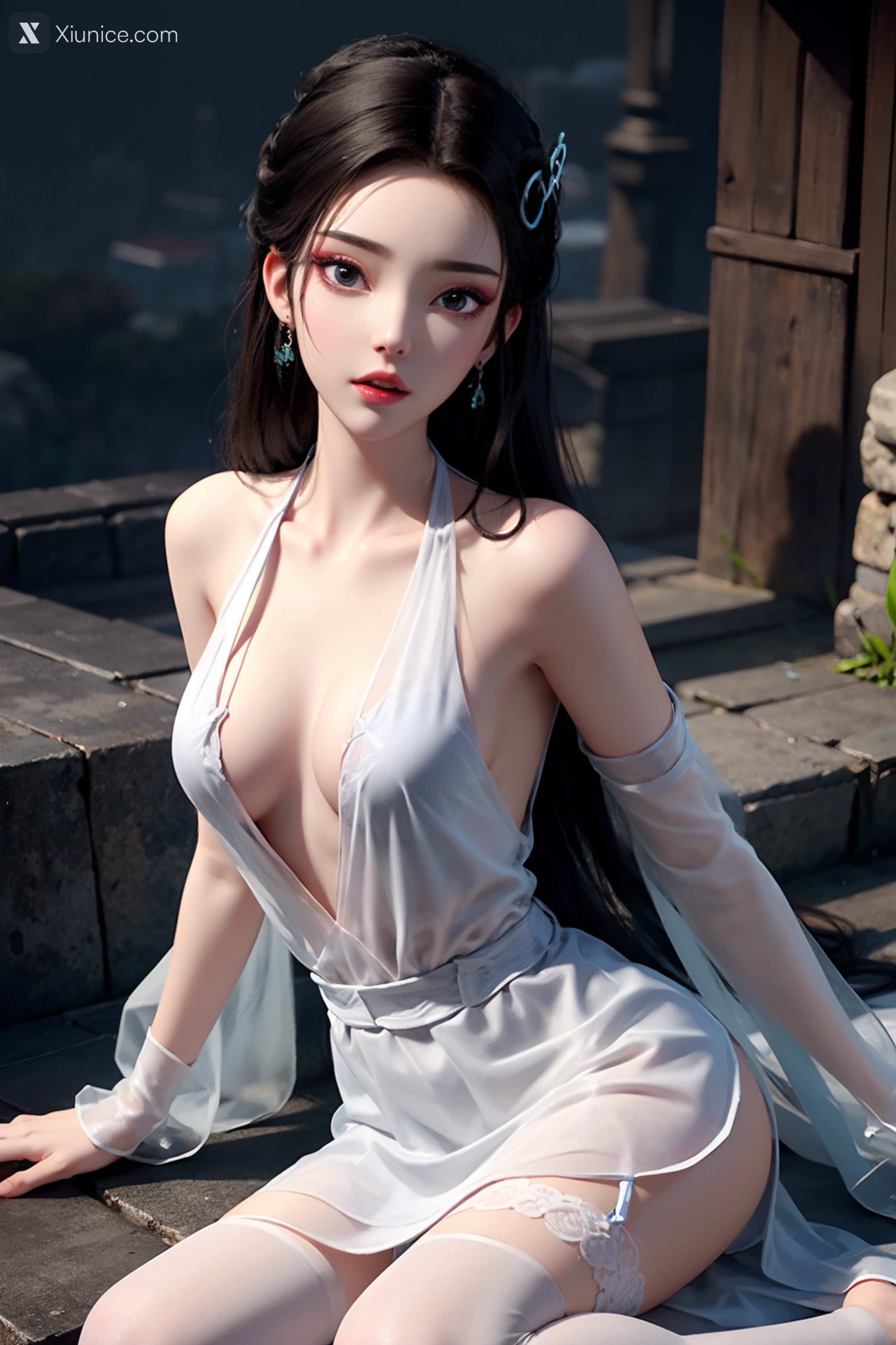 AI Girl Xiunice.com 白蛇缘起 小白 小白 薄纱 EP.1 147