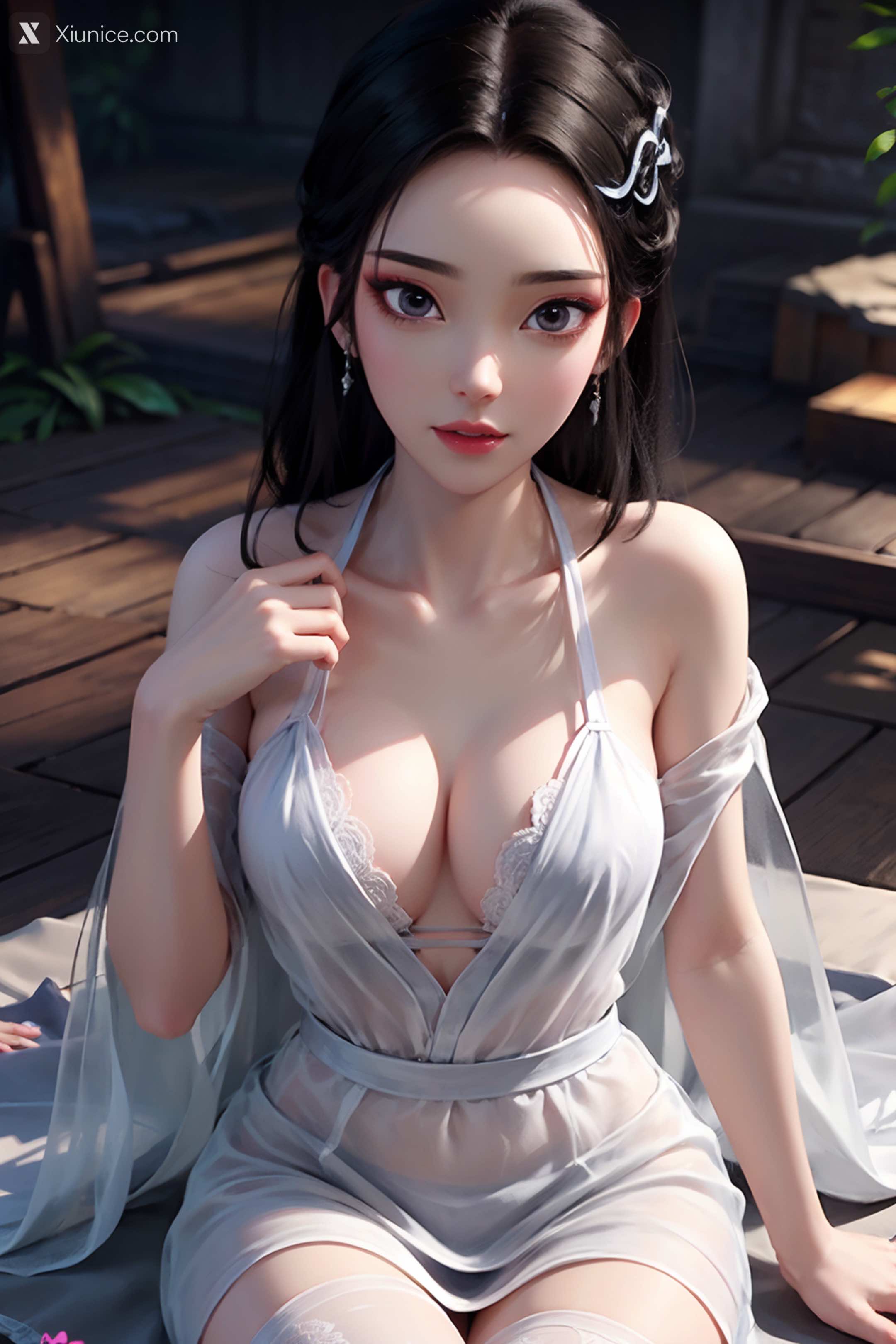 AI Girl Xiunice.com 白蛇缘起 小白 小白 薄纱 EP.1 148