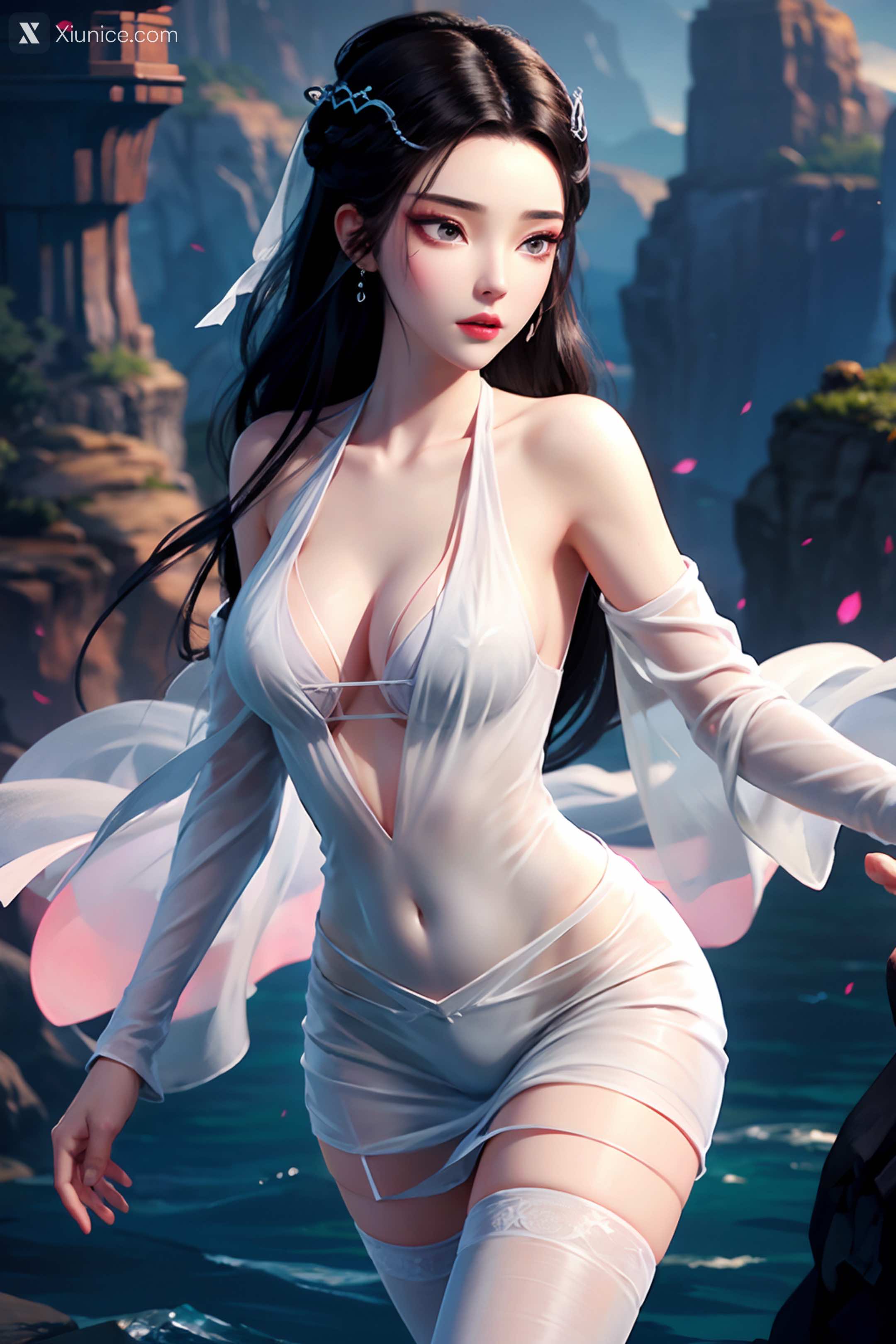 AI Girl Xiunice.com 白蛇缘起 小白 小白 薄纱 EP.1 150