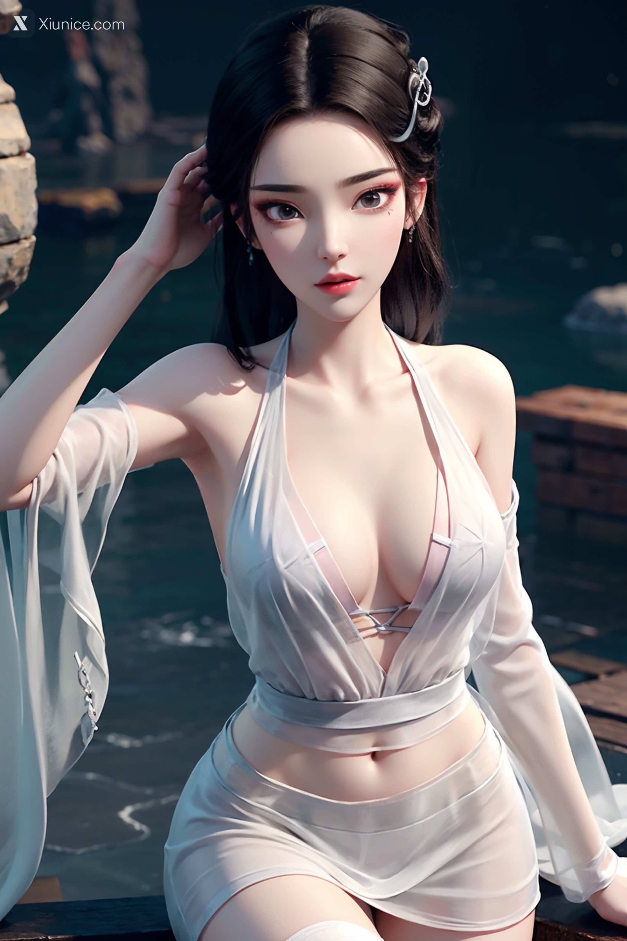 AI Girl Xiunice.com 白蛇缘起 小白 小白 薄纱 EP.1 155