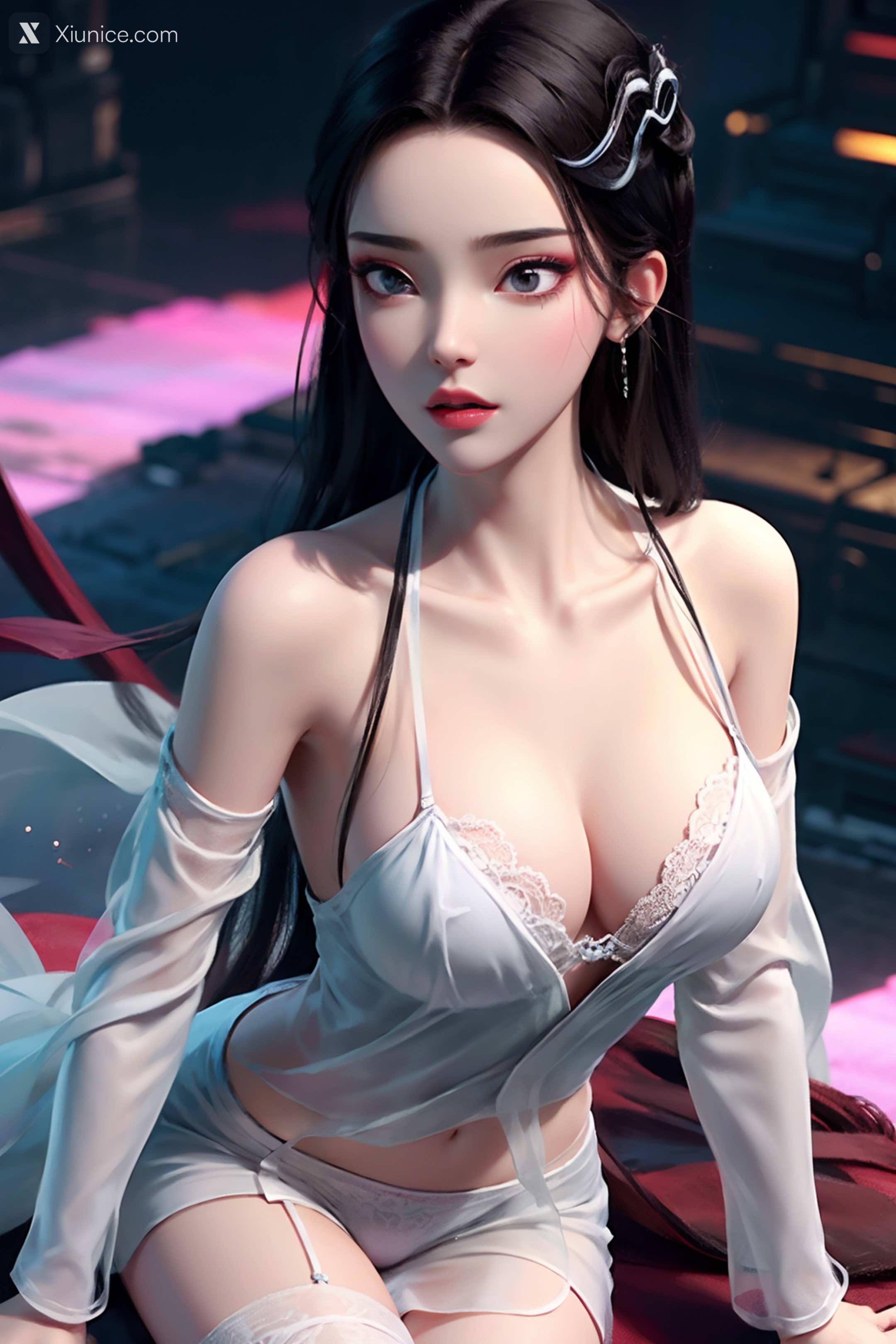AI Girl Xiunice.com 白蛇缘起 小白 小白 薄纱 EP.1 159