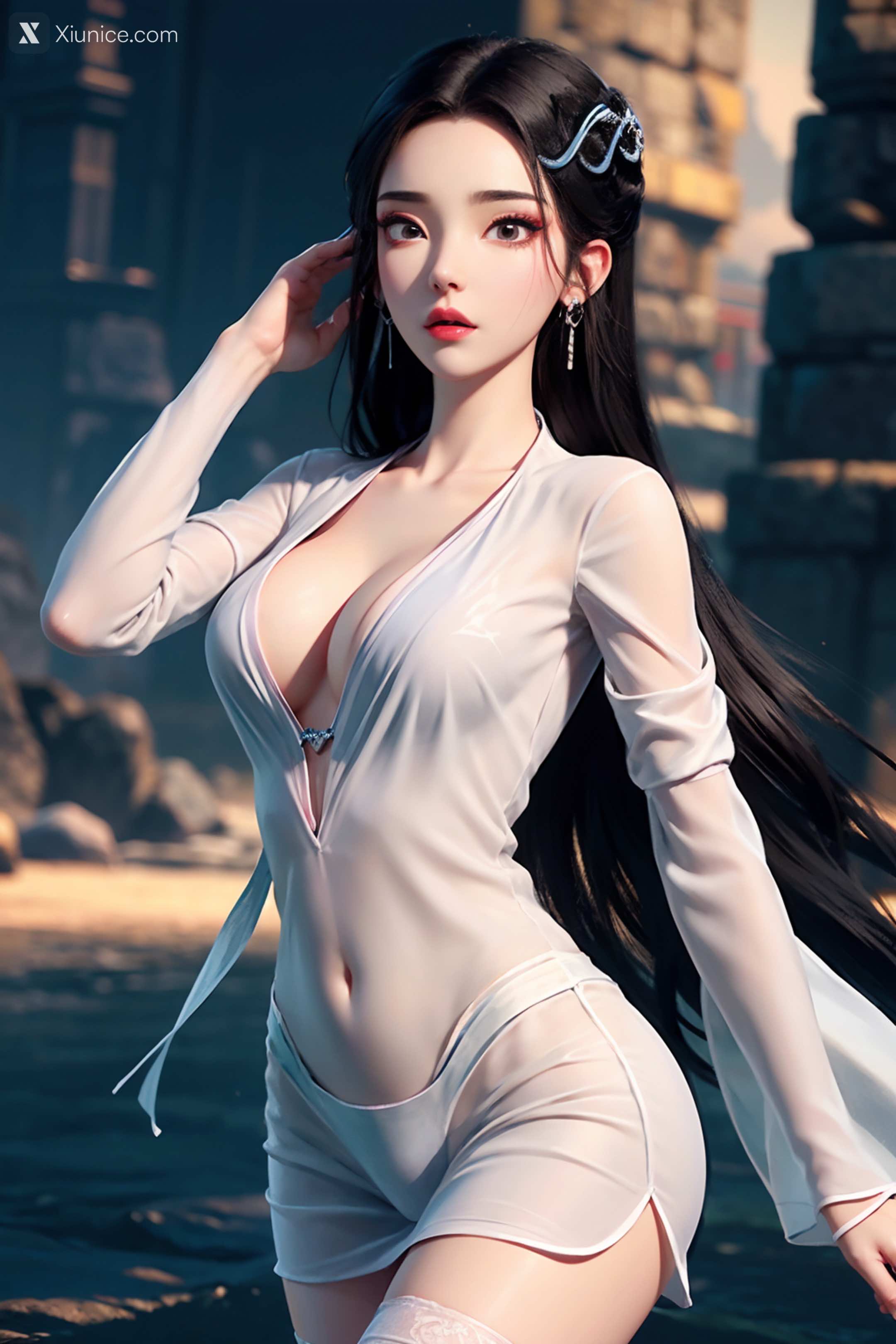 AI Girl Xiunice.com 白蛇缘起 小白 小白 薄纱 EP.1 161