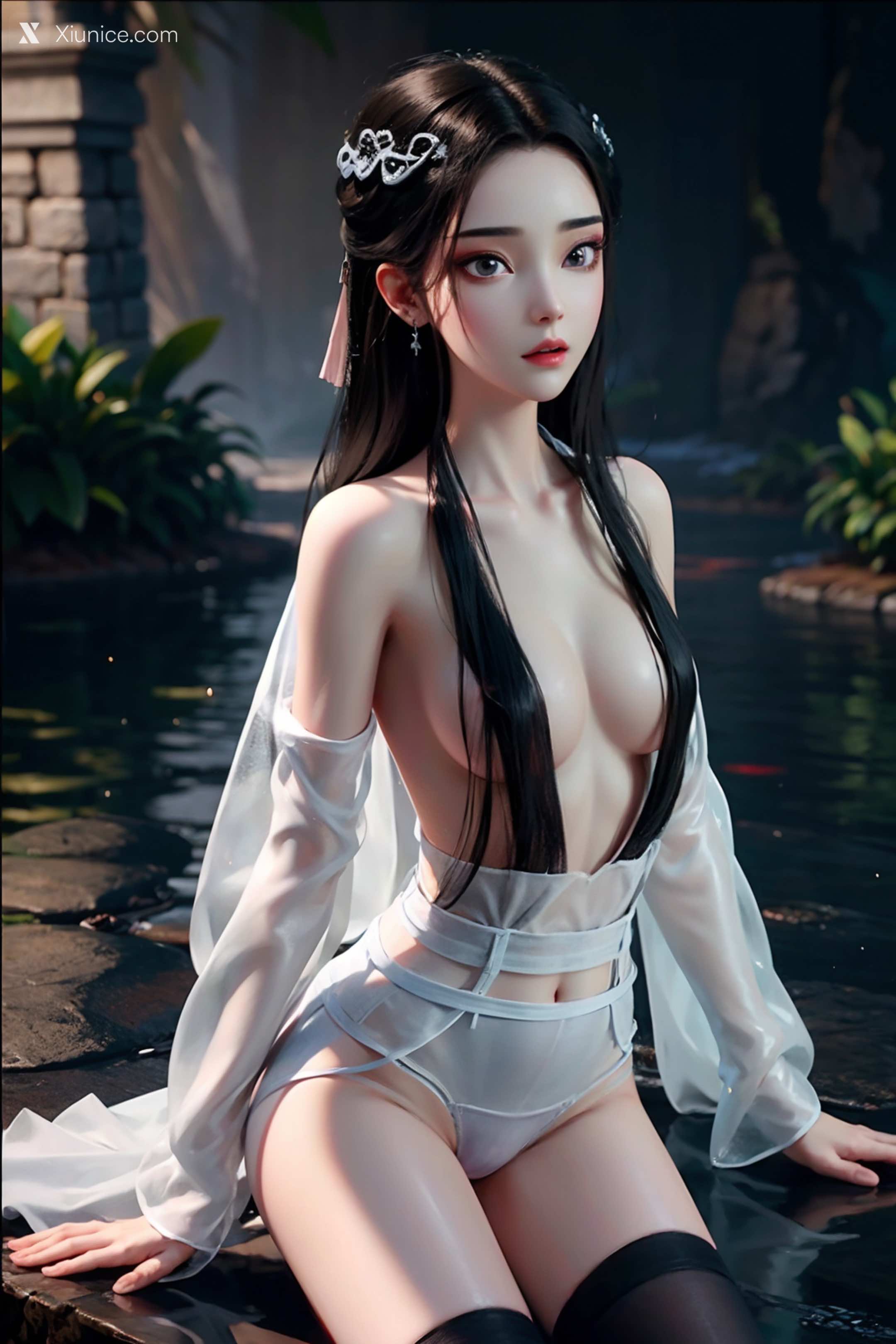 AI Girl Xiunice.com 白蛇缘起 小白 小白 薄纱 EP.1 186