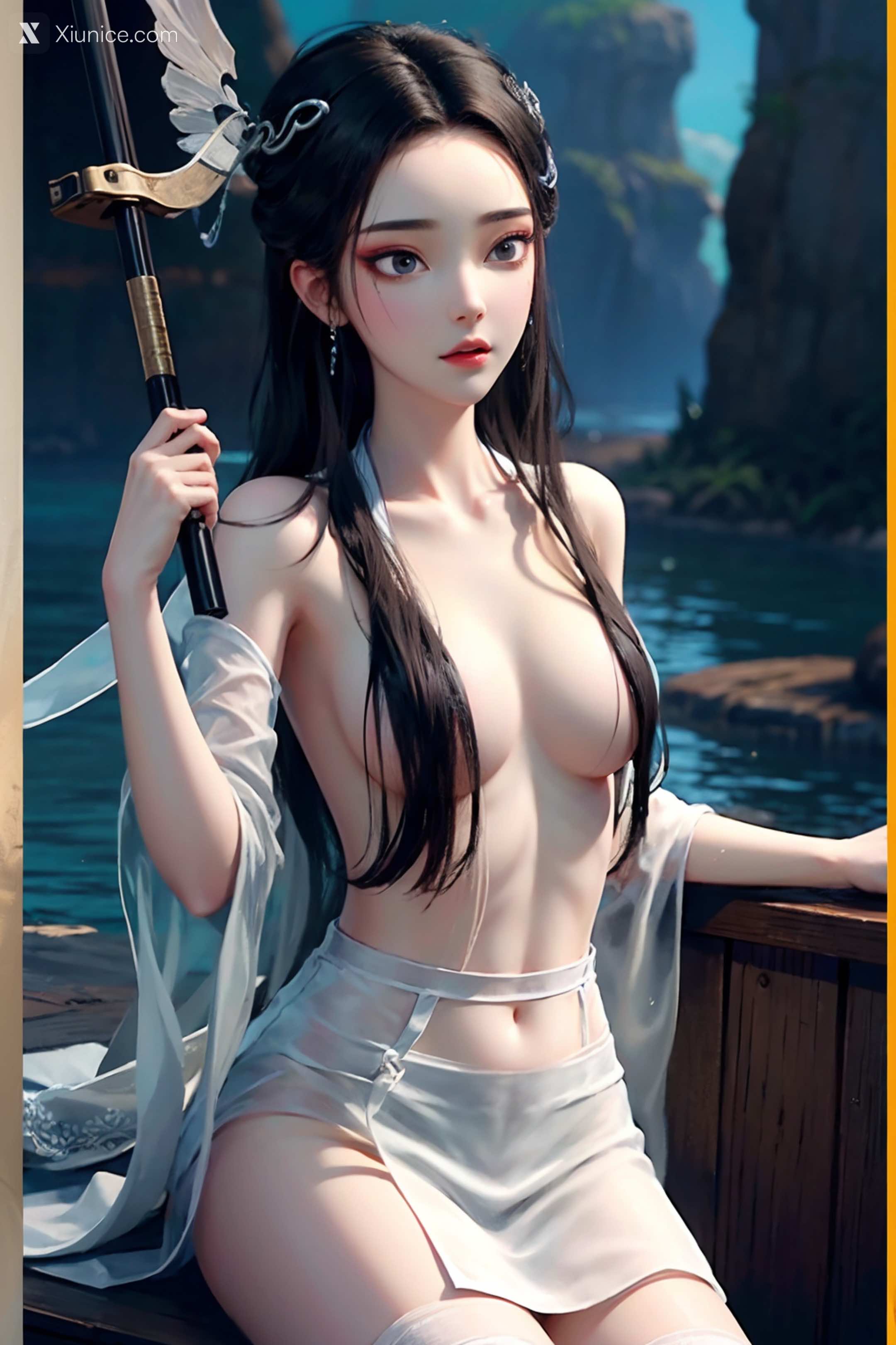 AI Girl Xiunice.com 白蛇缘起 小白 小白 薄纱 EP.1 187