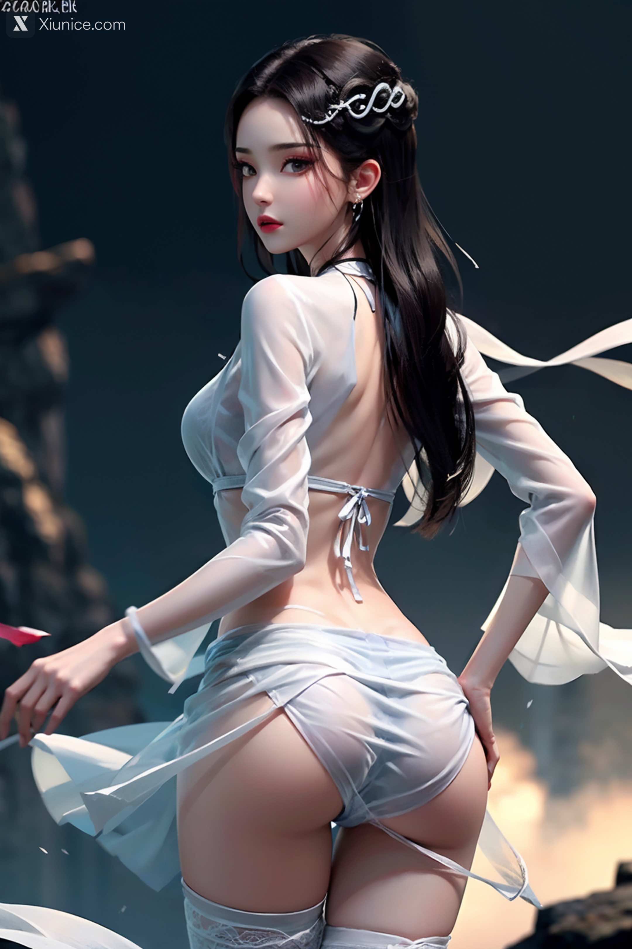 AI Girl Xiunice.com 白蛇缘起 小白 小白 薄纱 EP.1 198
