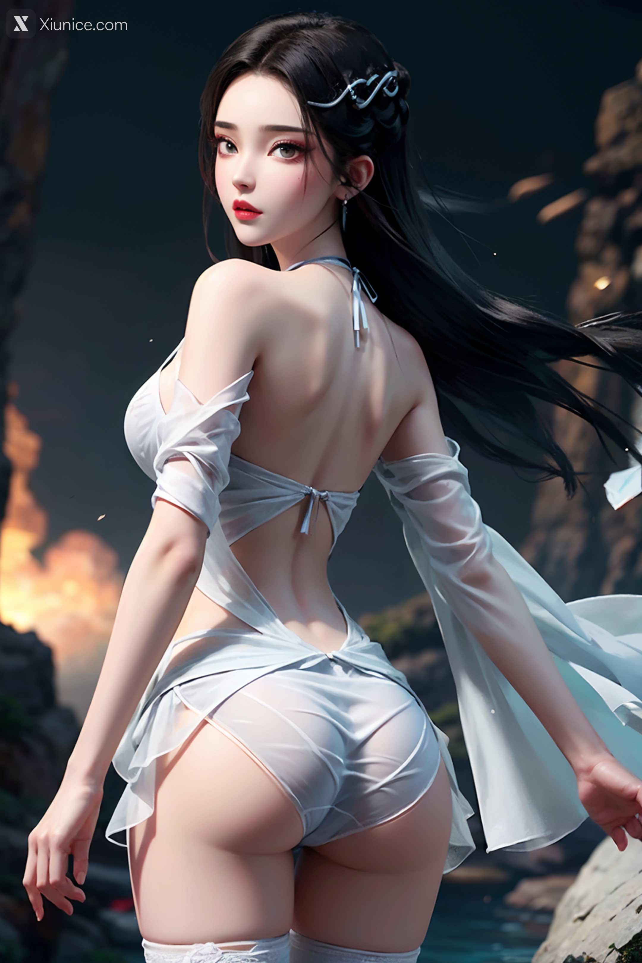 AI Girl Xiunice.com 白蛇缘起 小白 小白 薄纱 EP.1 201