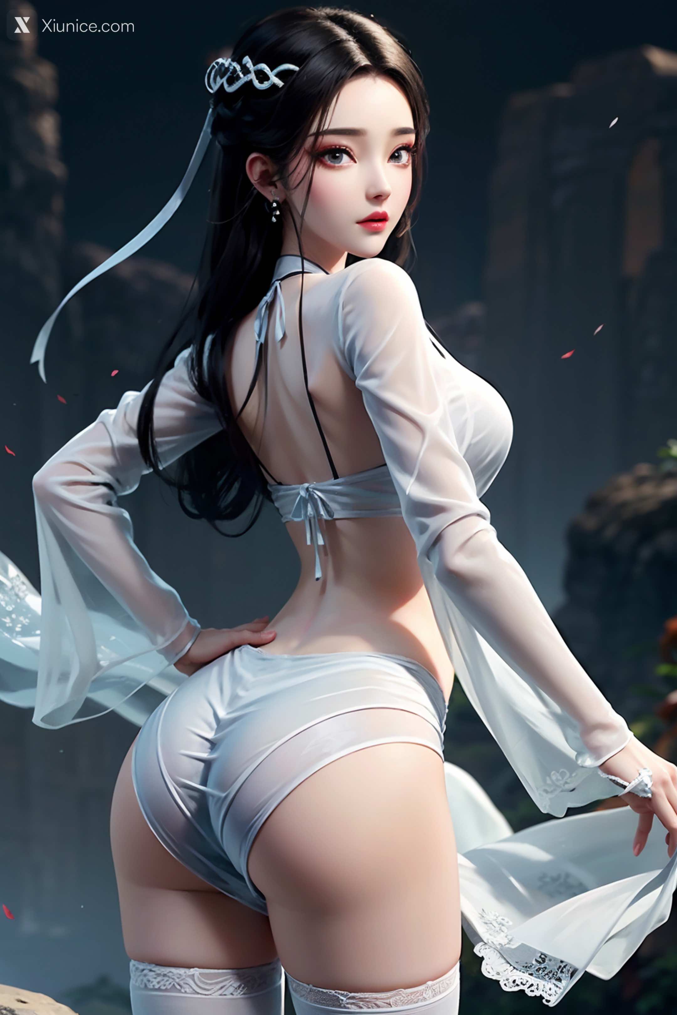 AI Girl Xiunice.com 白蛇缘起 小白 小白 薄纱 EP.1 202