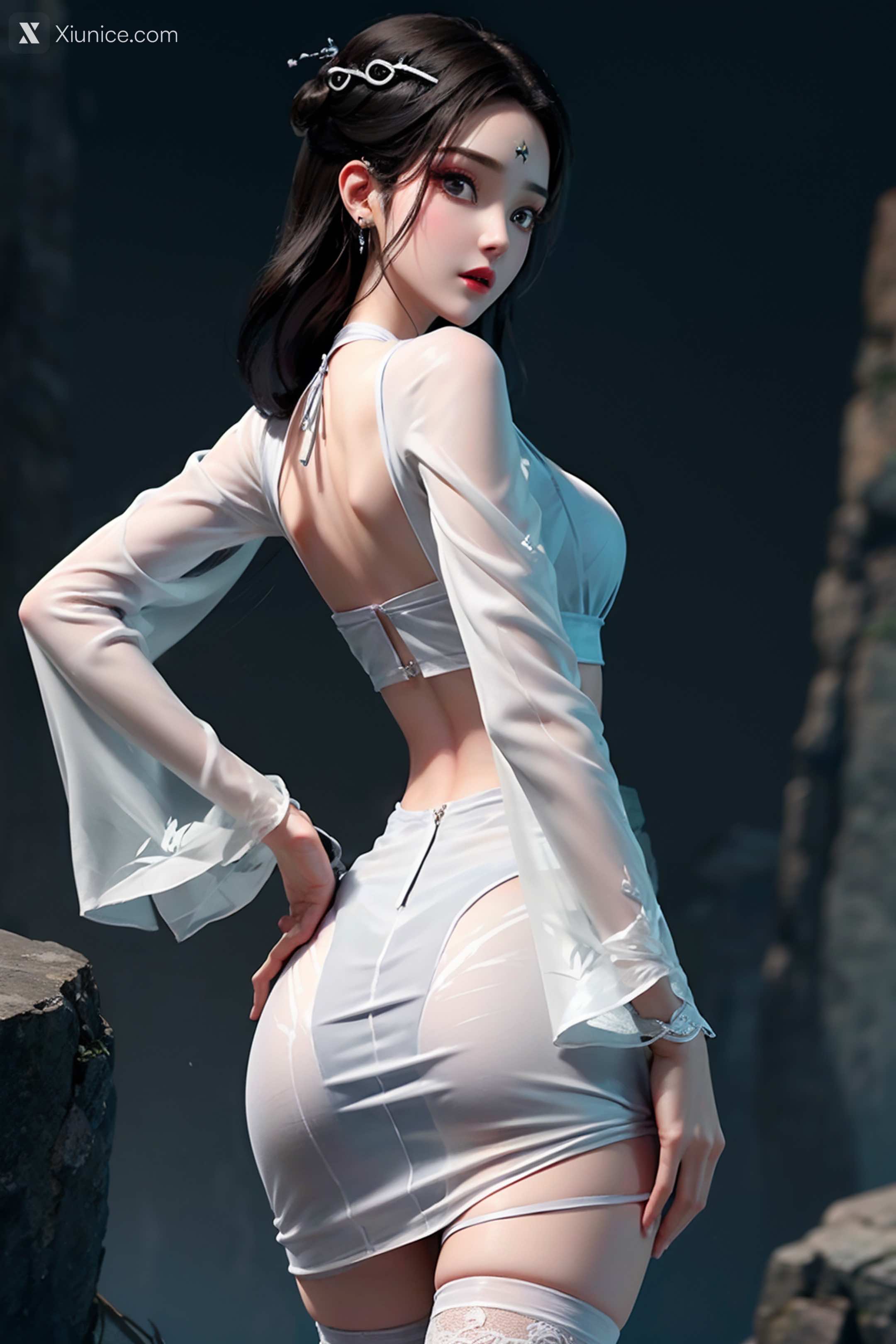 AI Girl Xiunice.com 白蛇缘起 小白 小白 薄纱 EP.1 205