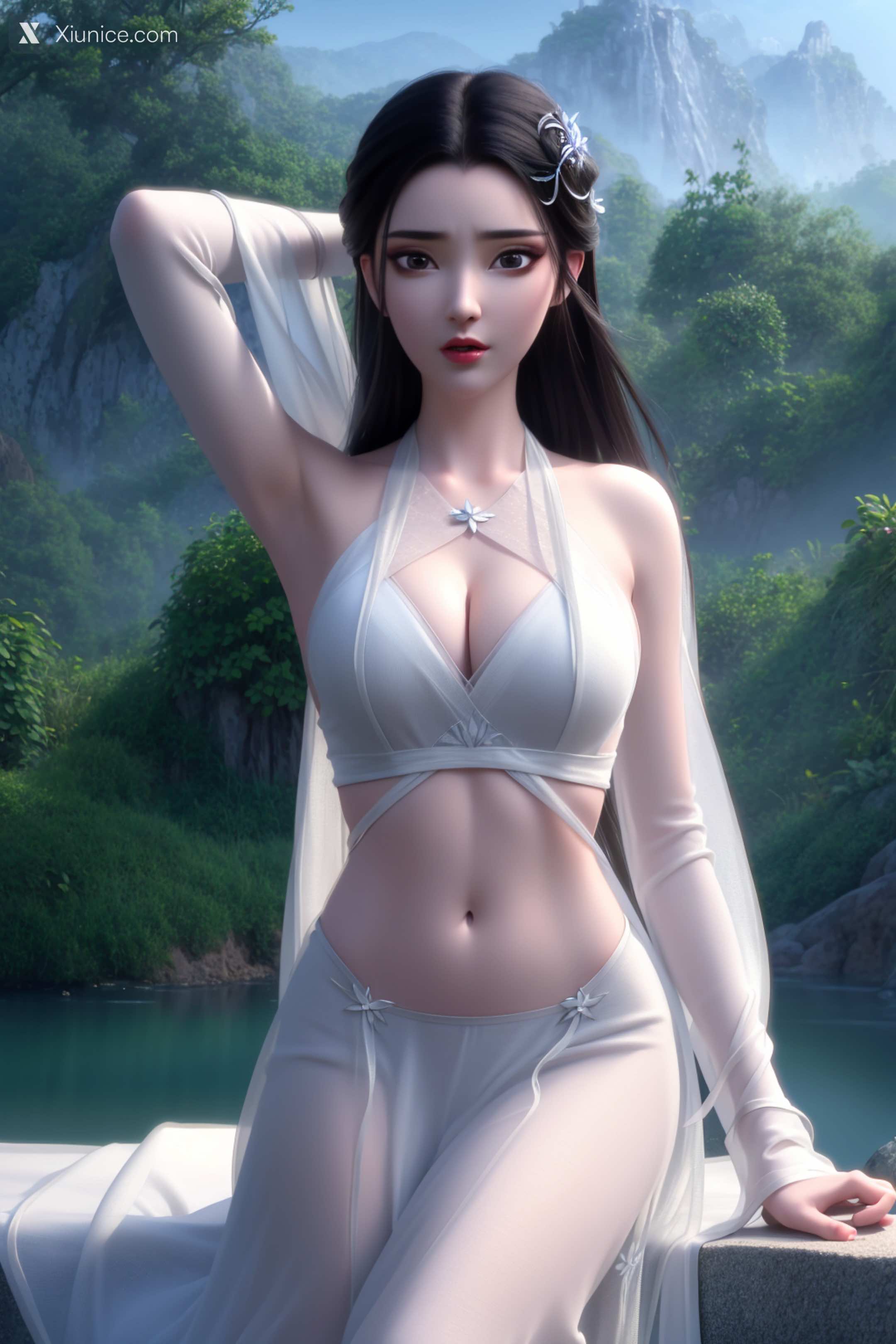 AI Girl Xiunice.com 白蛇缘起 小白 小白 薄纱 EP.1 21