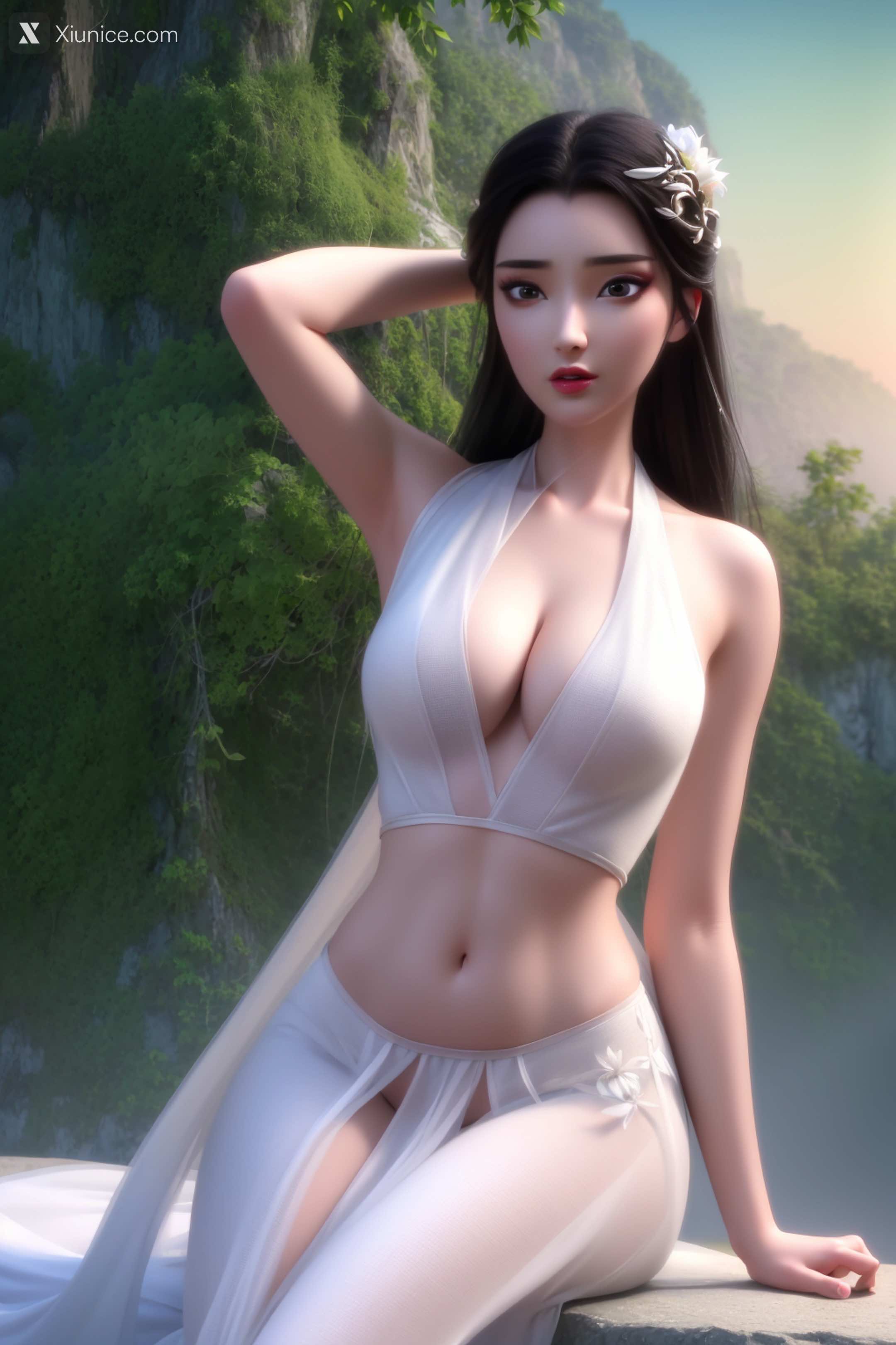 AI Girl Xiunice.com 白蛇缘起 小白 小白 薄纱 EP.1 29