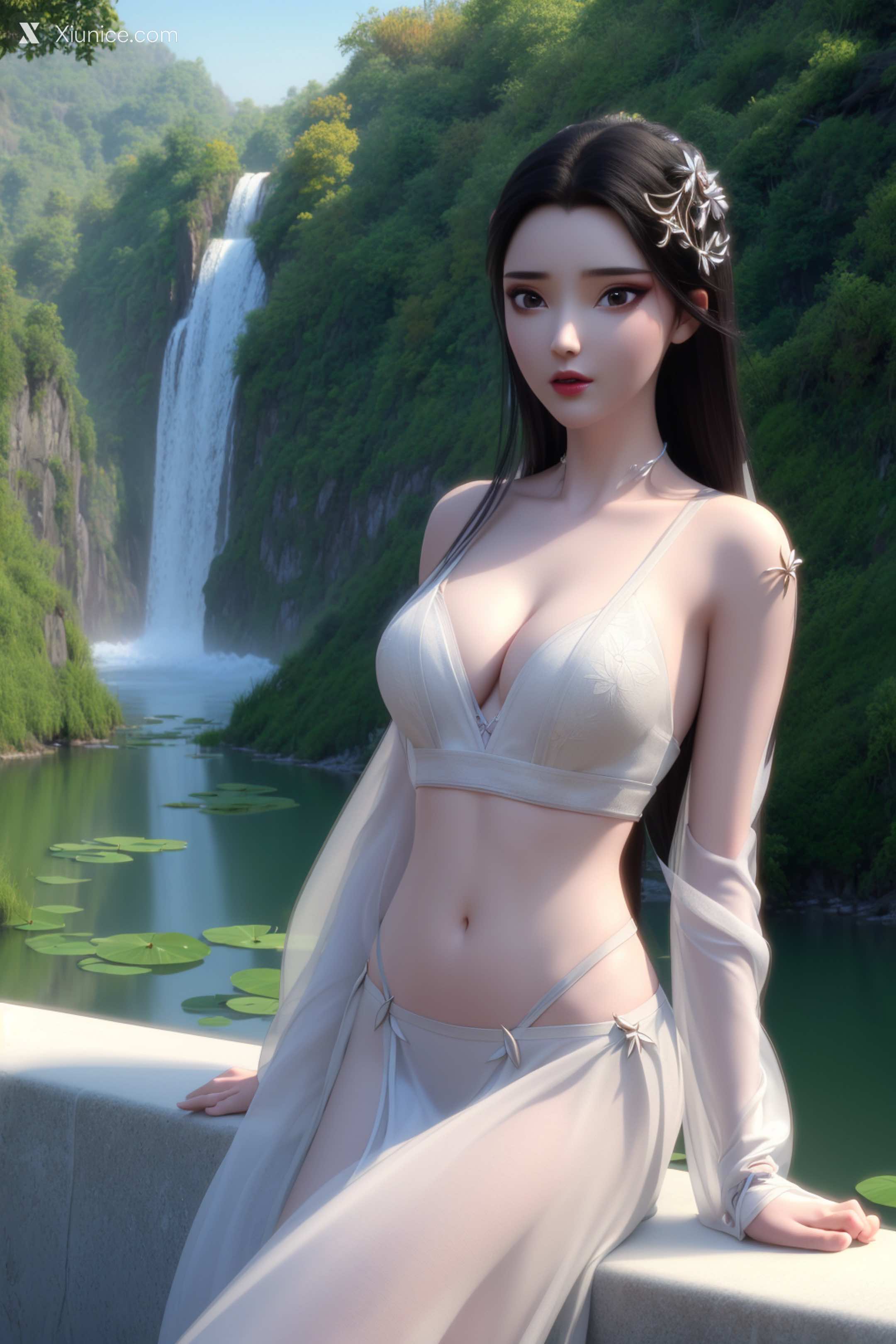 AI Girl Xiunice.com 白蛇缘起 小白 小白 薄纱 EP.1 39