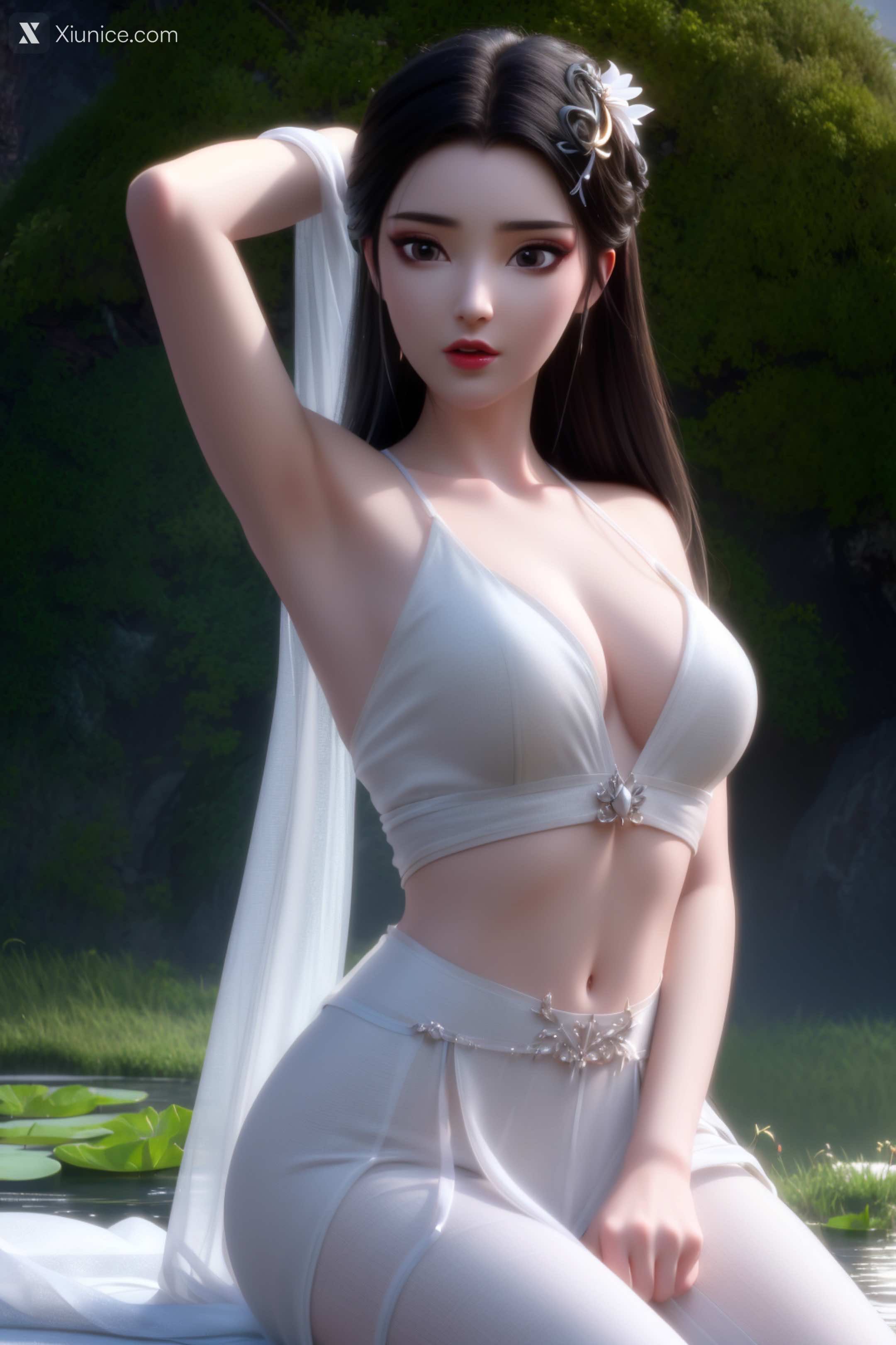 AI Girl Xiunice.com 白蛇缘起 小白 小白 薄纱 EP.1 47