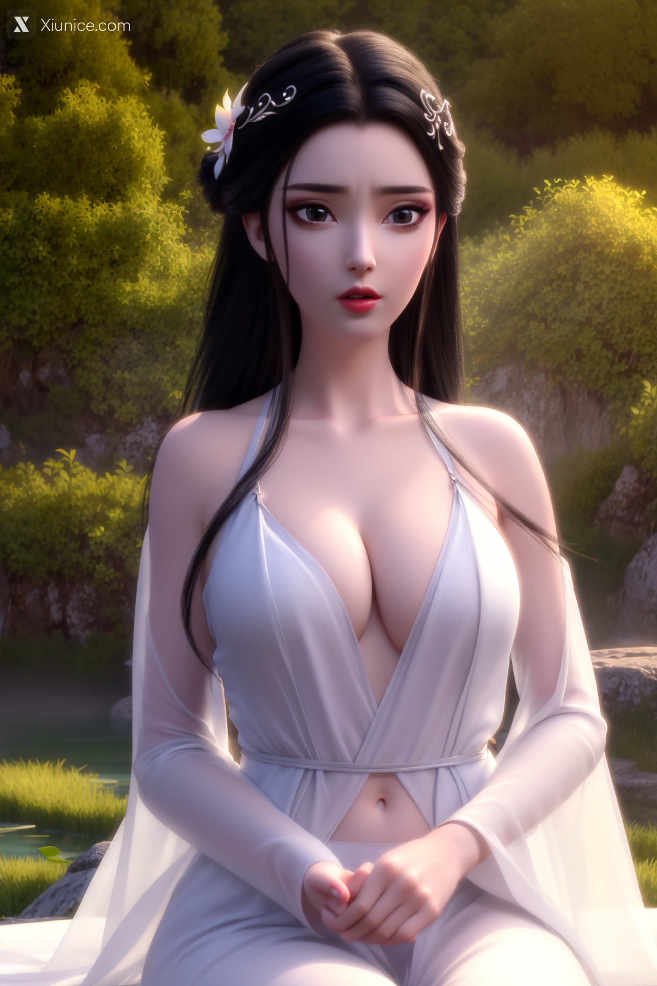 AI Girl Xiunice.com 白蛇缘起 小白 小白 薄纱 EP.1 65