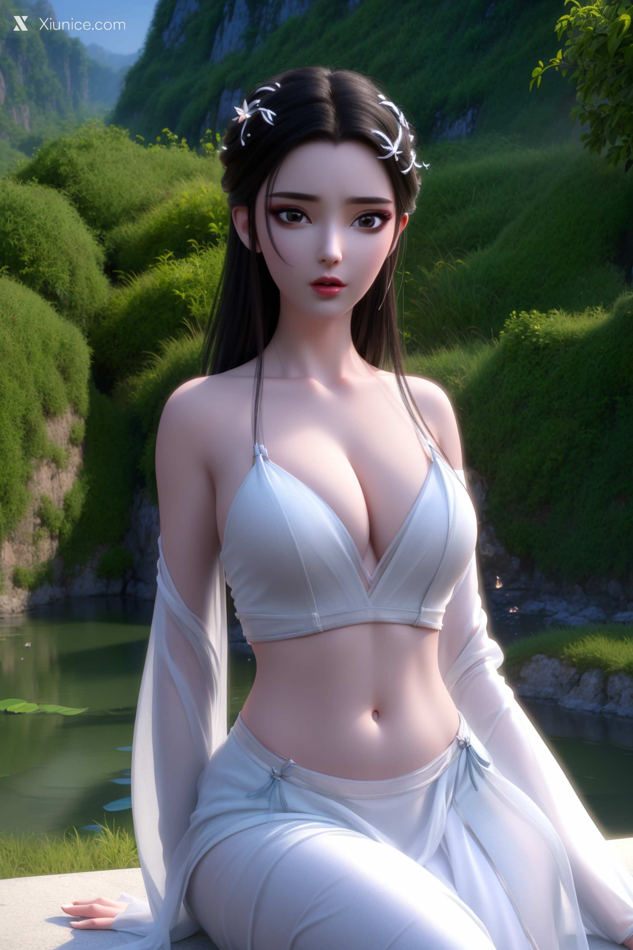 AI Girl Xiunice.com 白蛇缘起 小白 小白 薄纱 EP.1 71