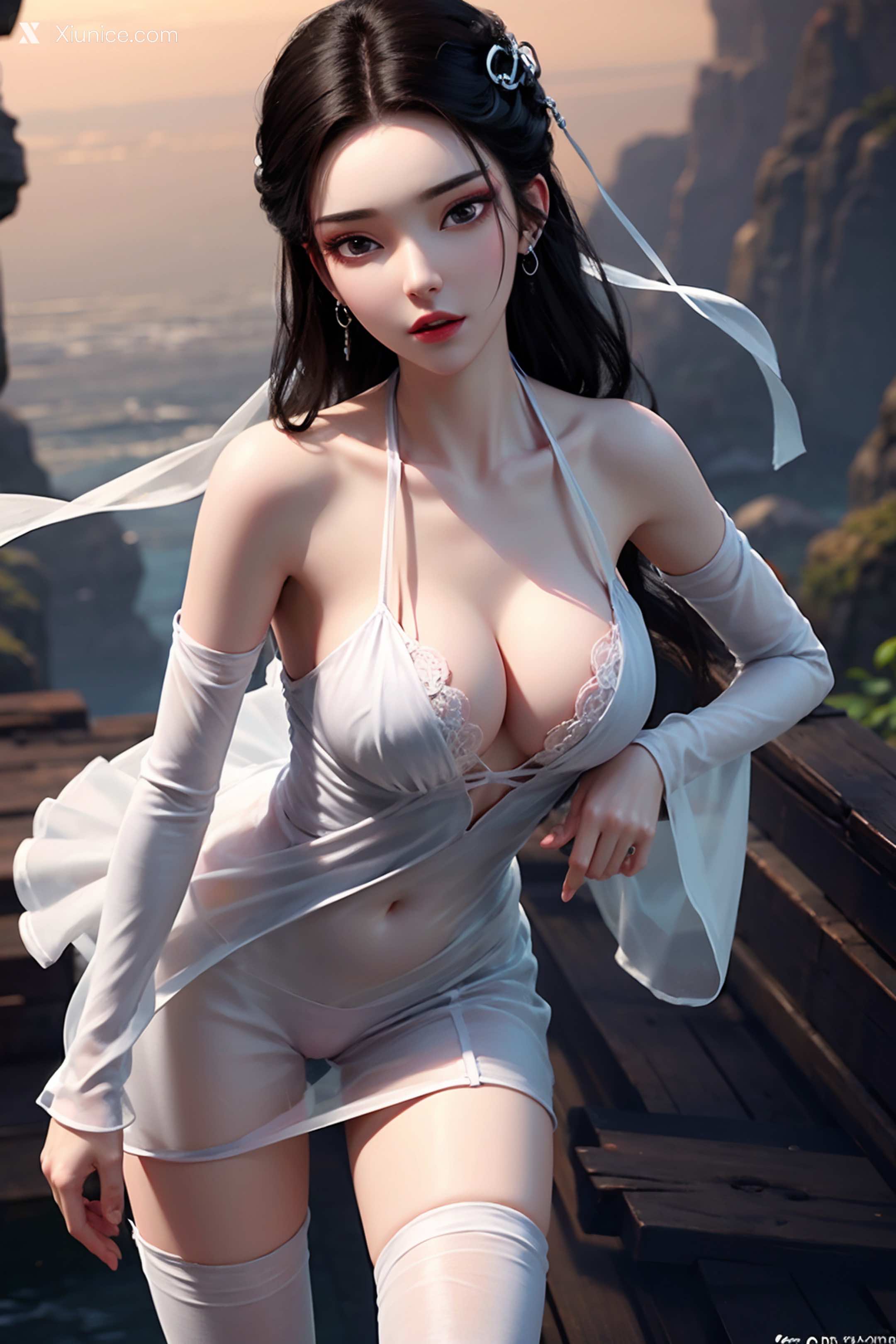 AI Girl Xiunice.com 白蛇缘起 小白 小白 薄纱 EP.1 72