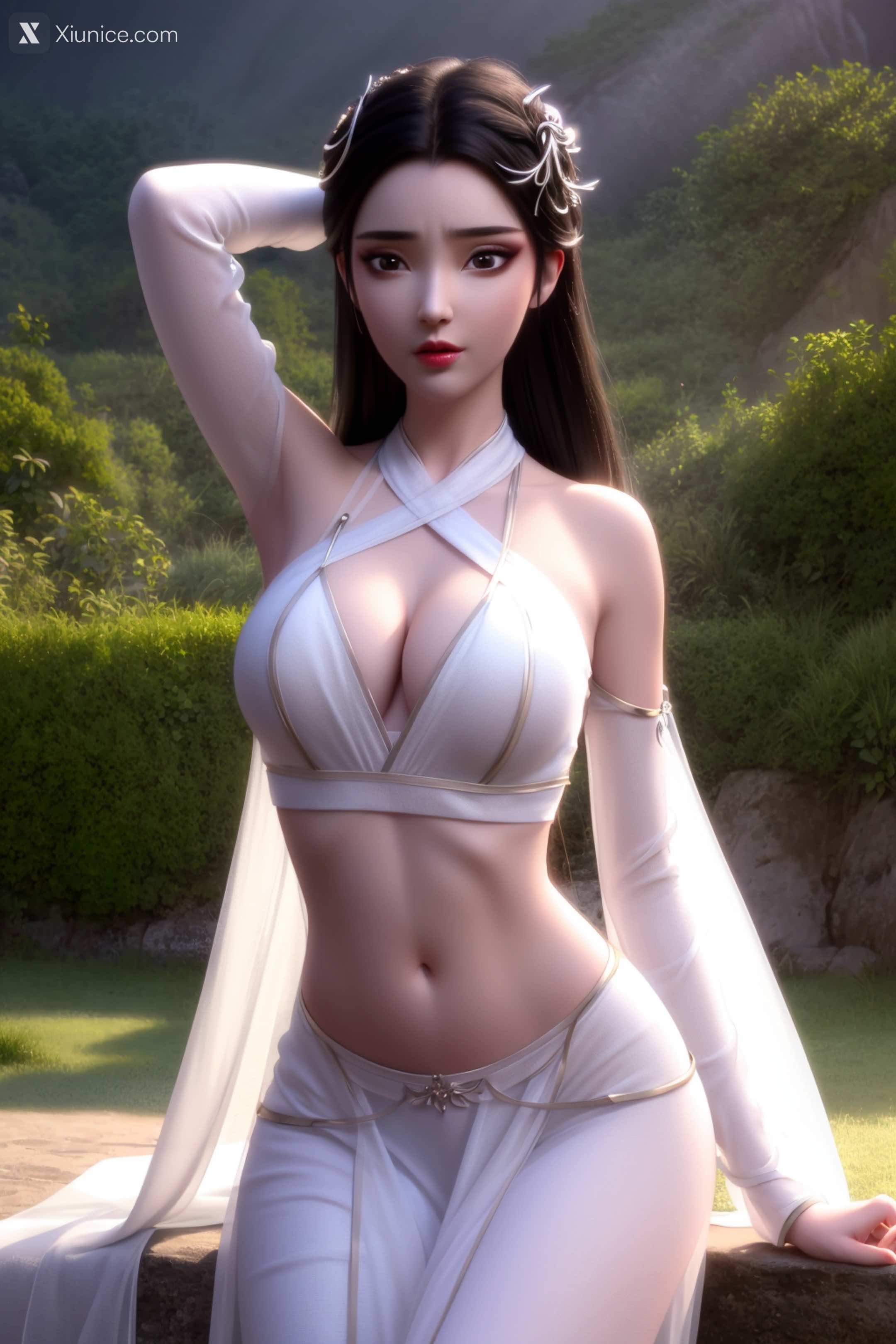 AI Girl Xiunice.com 白蛇缘起 小白 小白 薄纱 EP.1 73