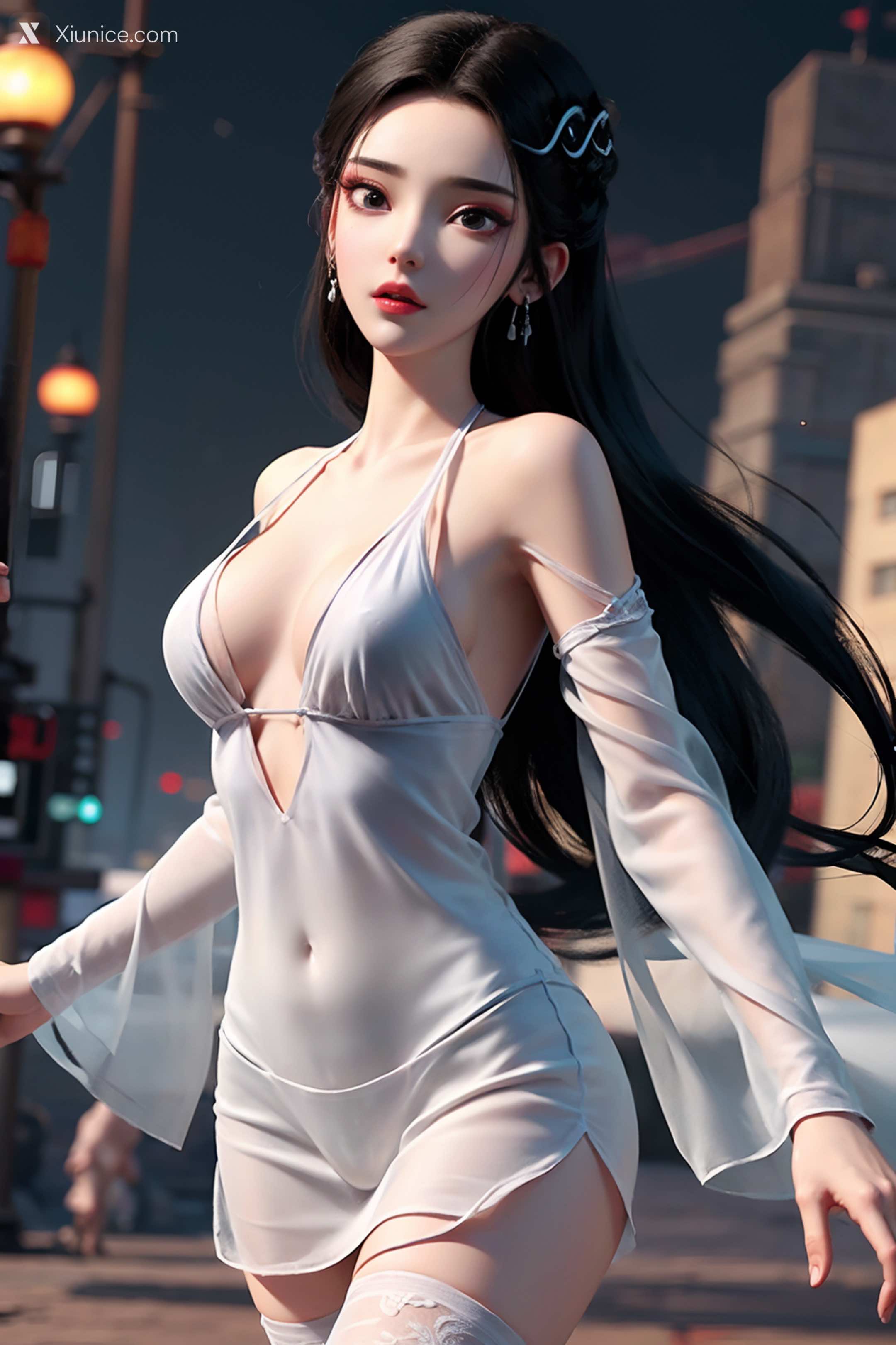 AI Girl Xiunice.com 白蛇缘起 小白 小白 薄纱 EP.1 74