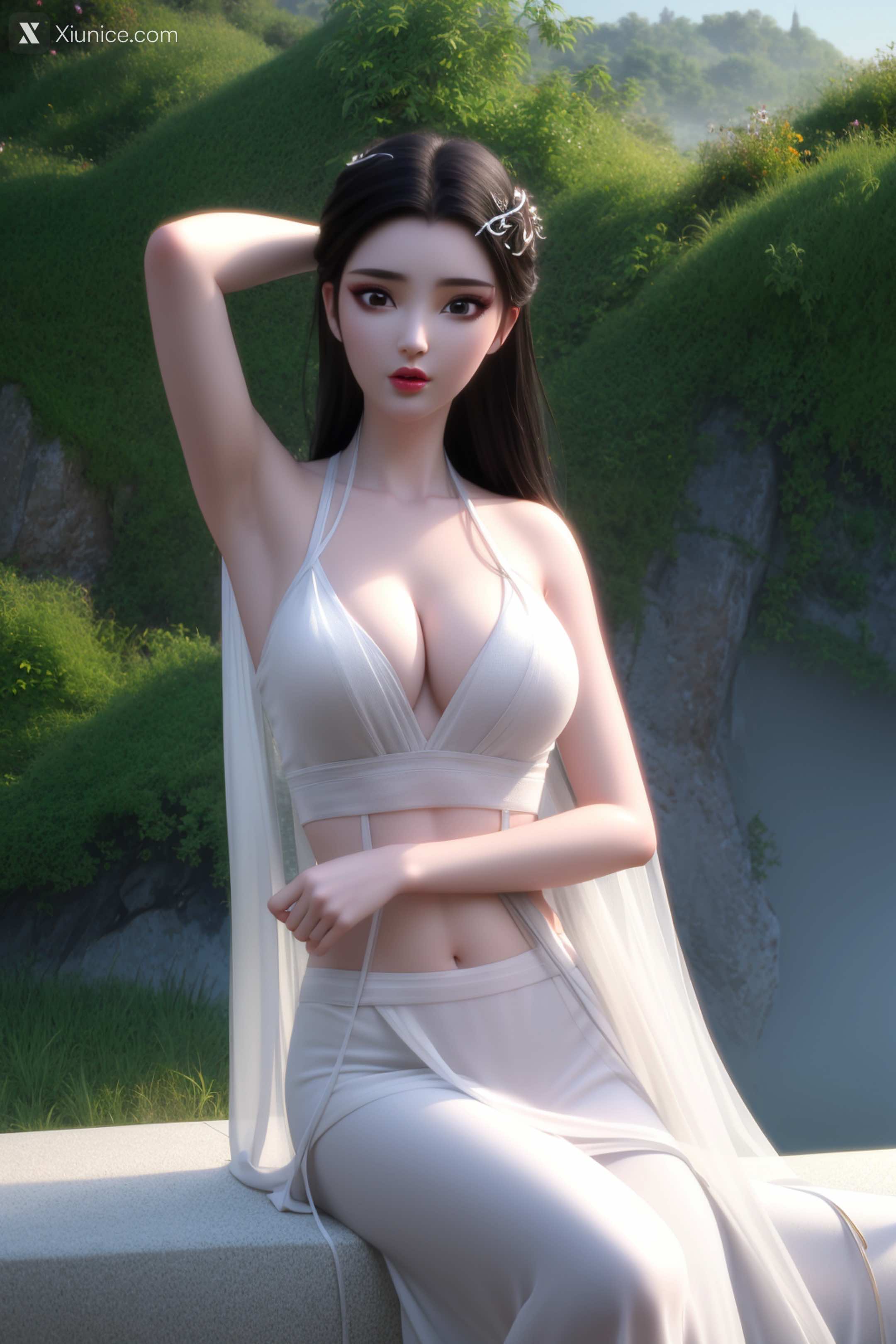 AI Girl Xiunice.com 白蛇缘起 小白 小白 薄纱 EP.1 77