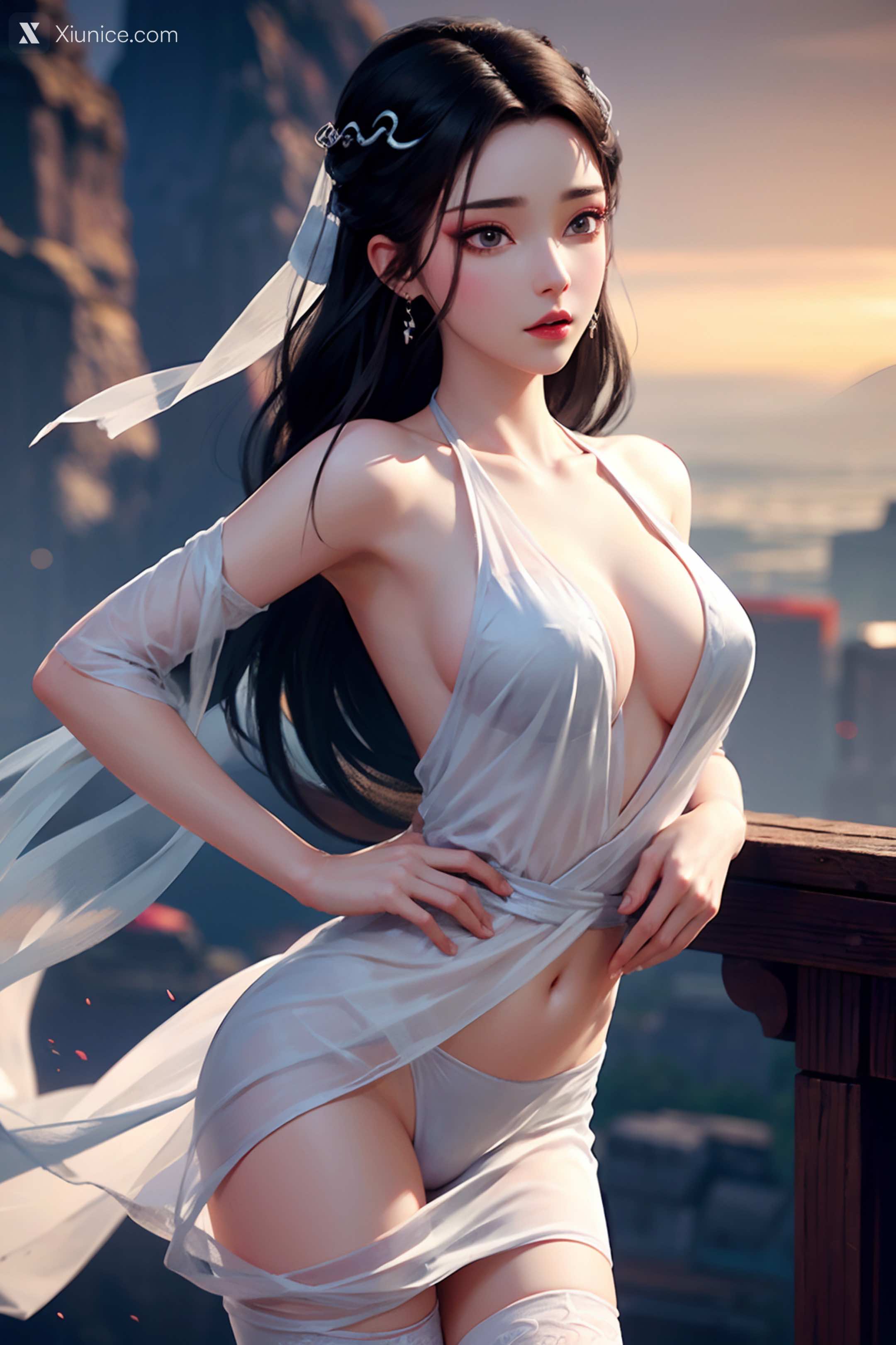 AI Girl Xiunice.com 白蛇缘起 小白 小白 薄纱 EP.1 78