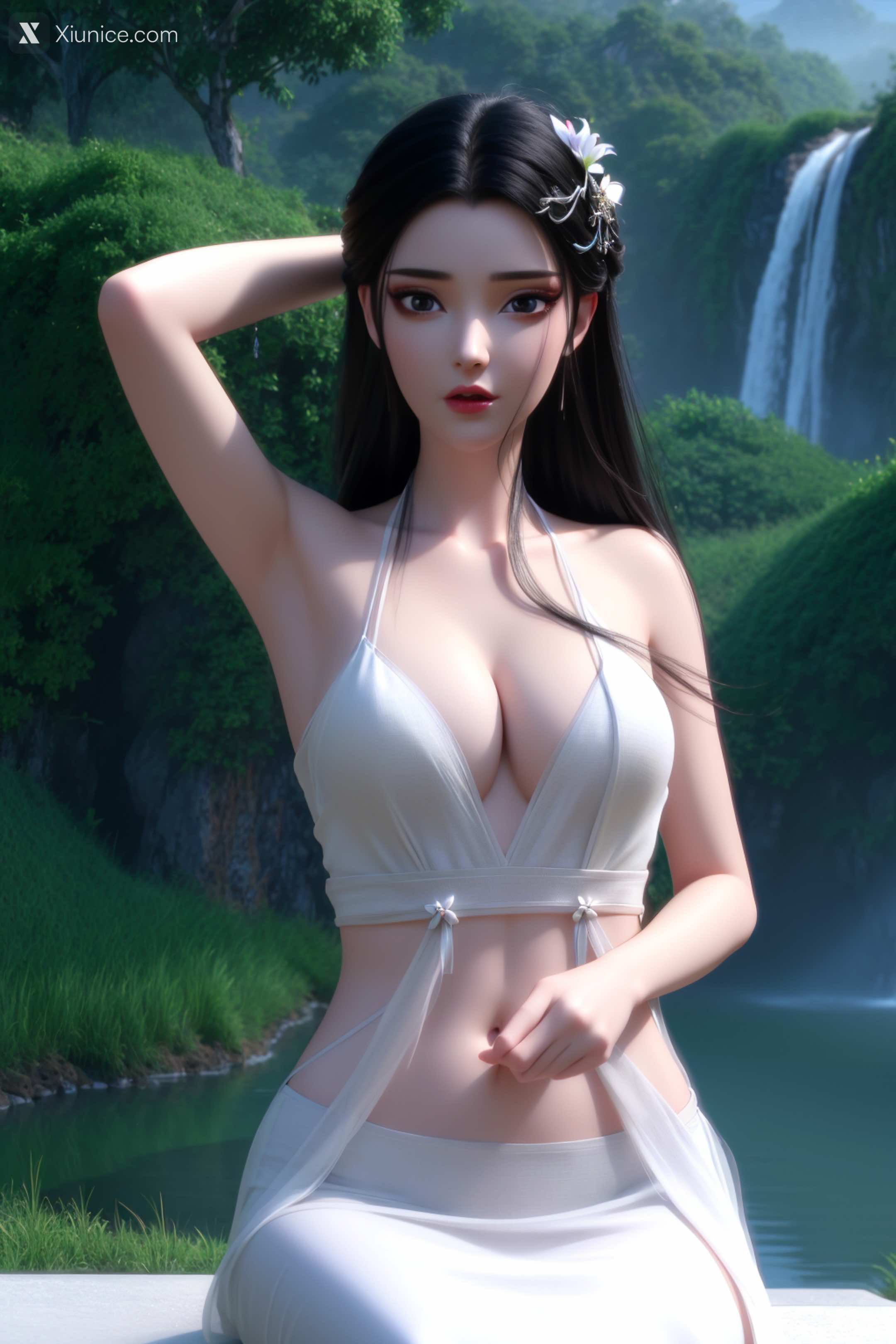 AI Girl Xiunice.com 白蛇缘起 小白 小白 薄纱 EP.1 79