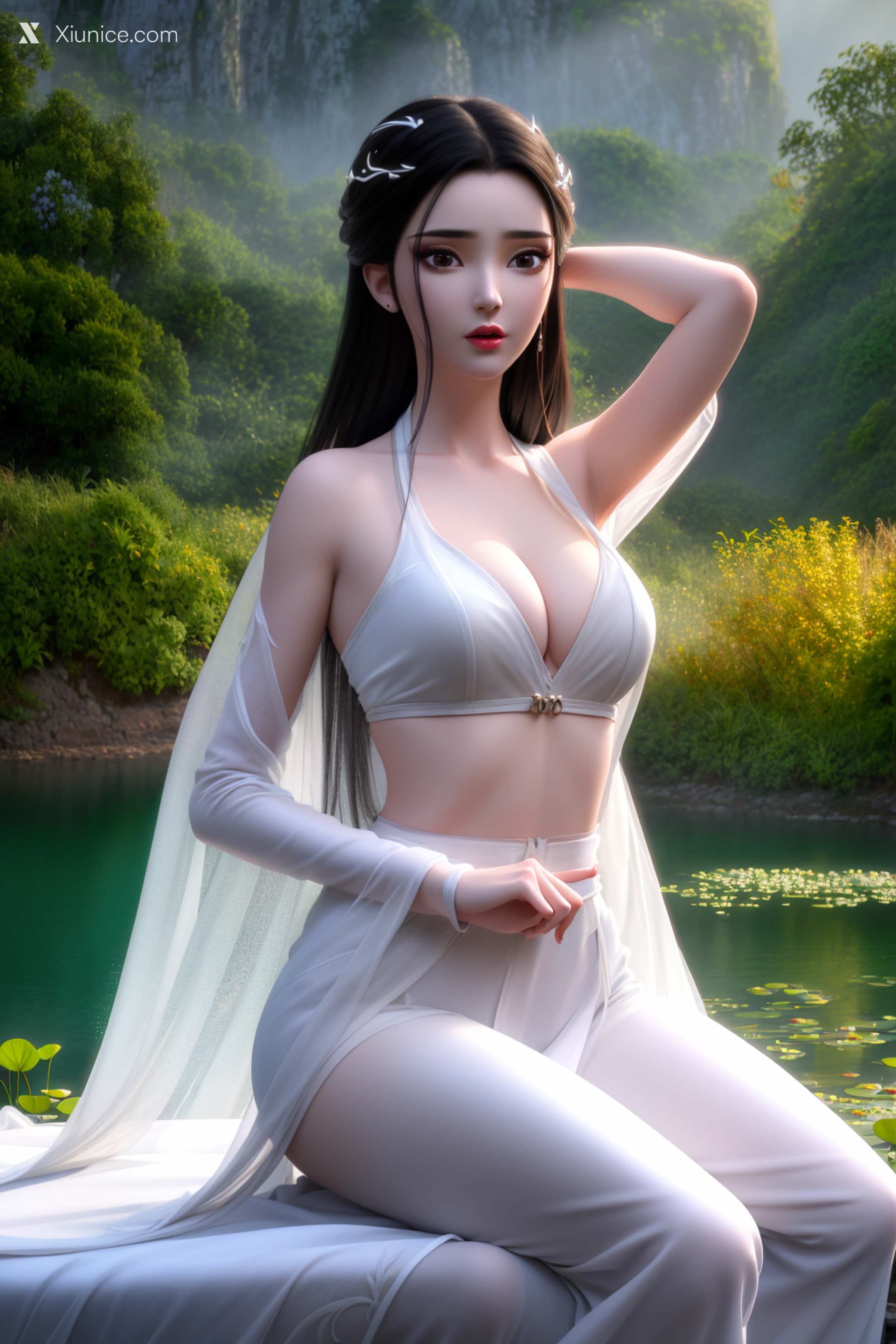 AI Girl Xiunice.com 白蛇缘起 小白 小白 薄纱 EP.1 83