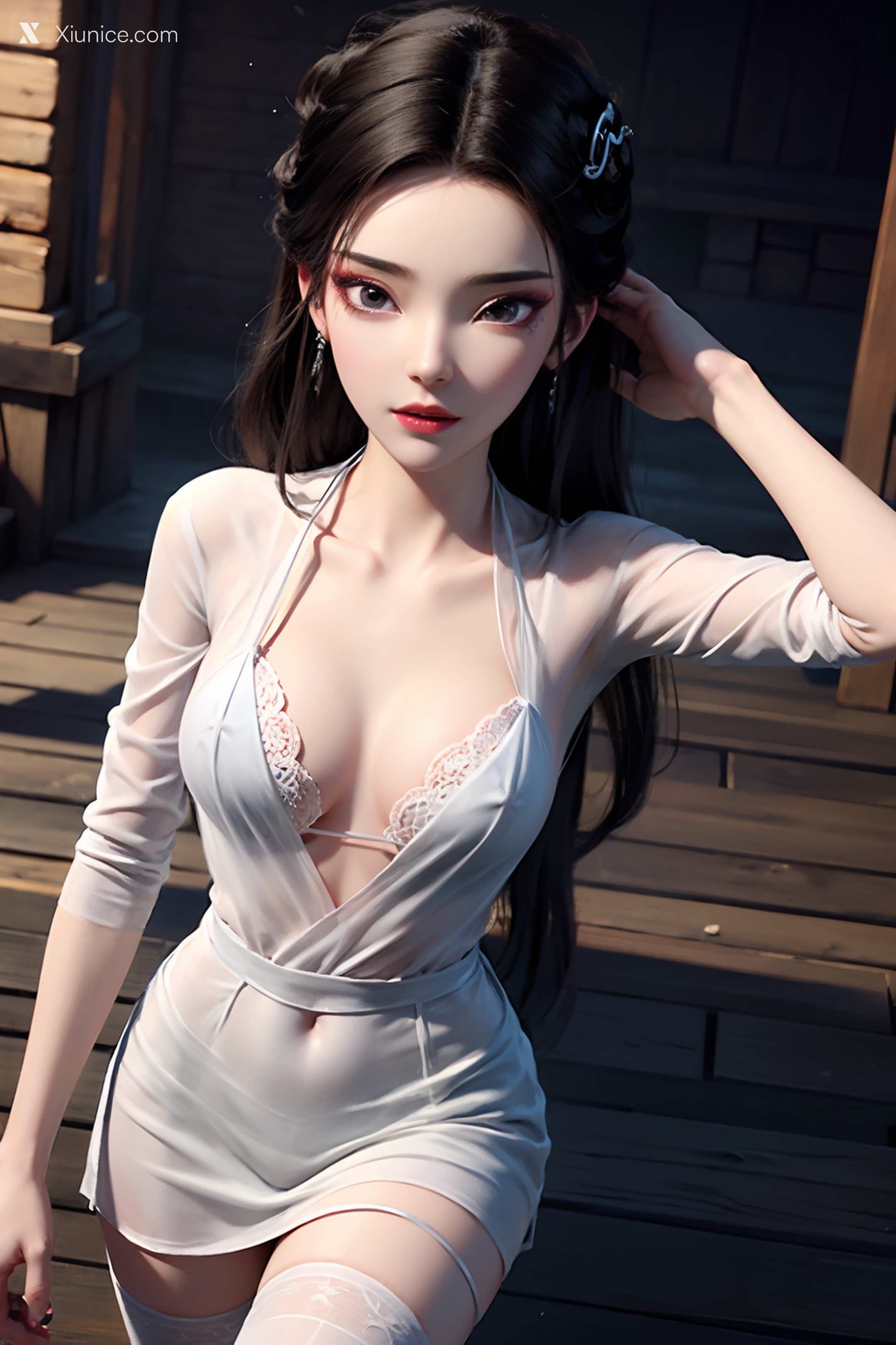 AI Girl Xiunice.com 白蛇缘起 小白 小白 薄纱 EP.1 86