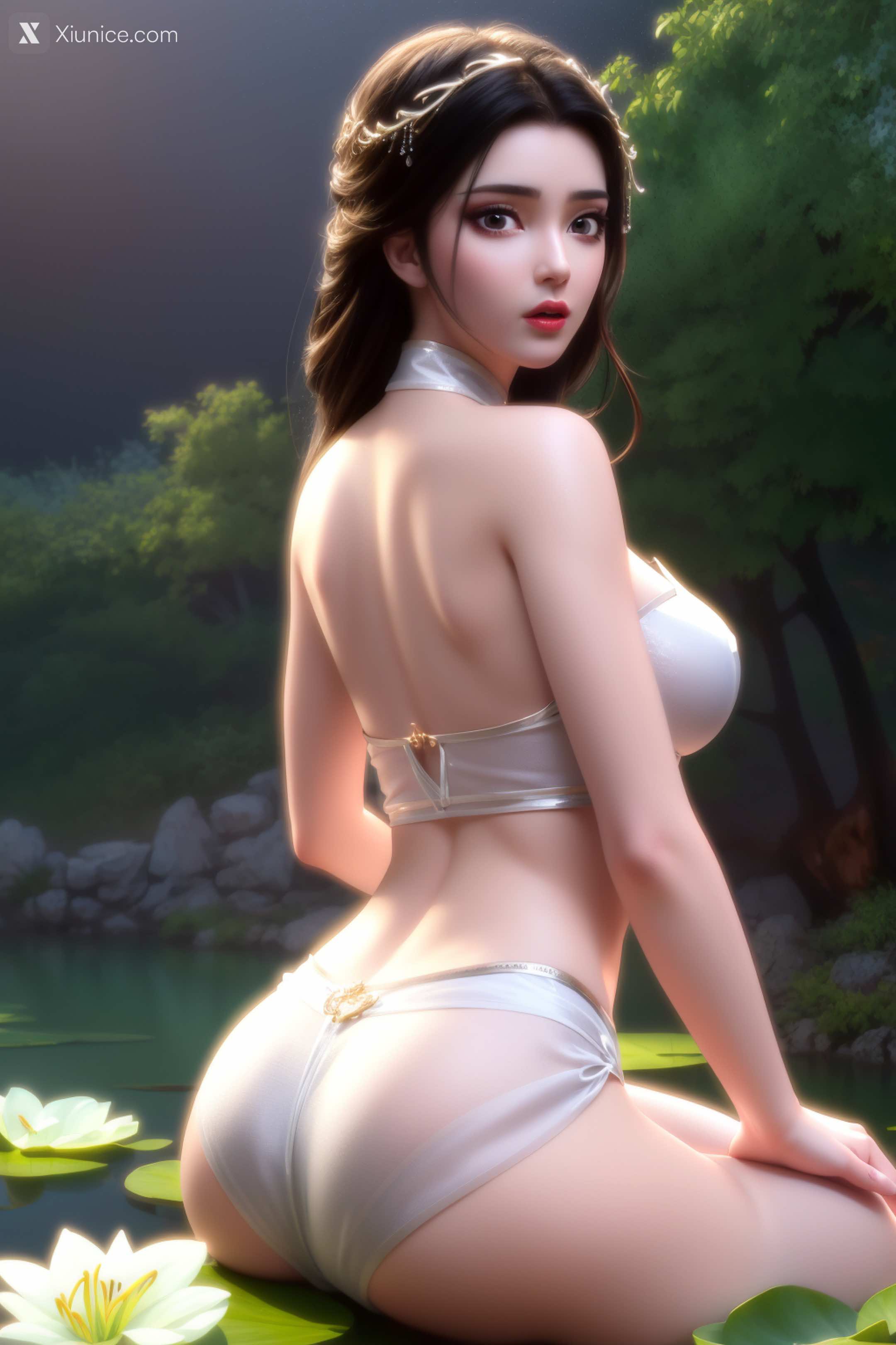 AI Girl Xiunice.com 白蛇缘起 小白 小白 薄纱 EP.1 91