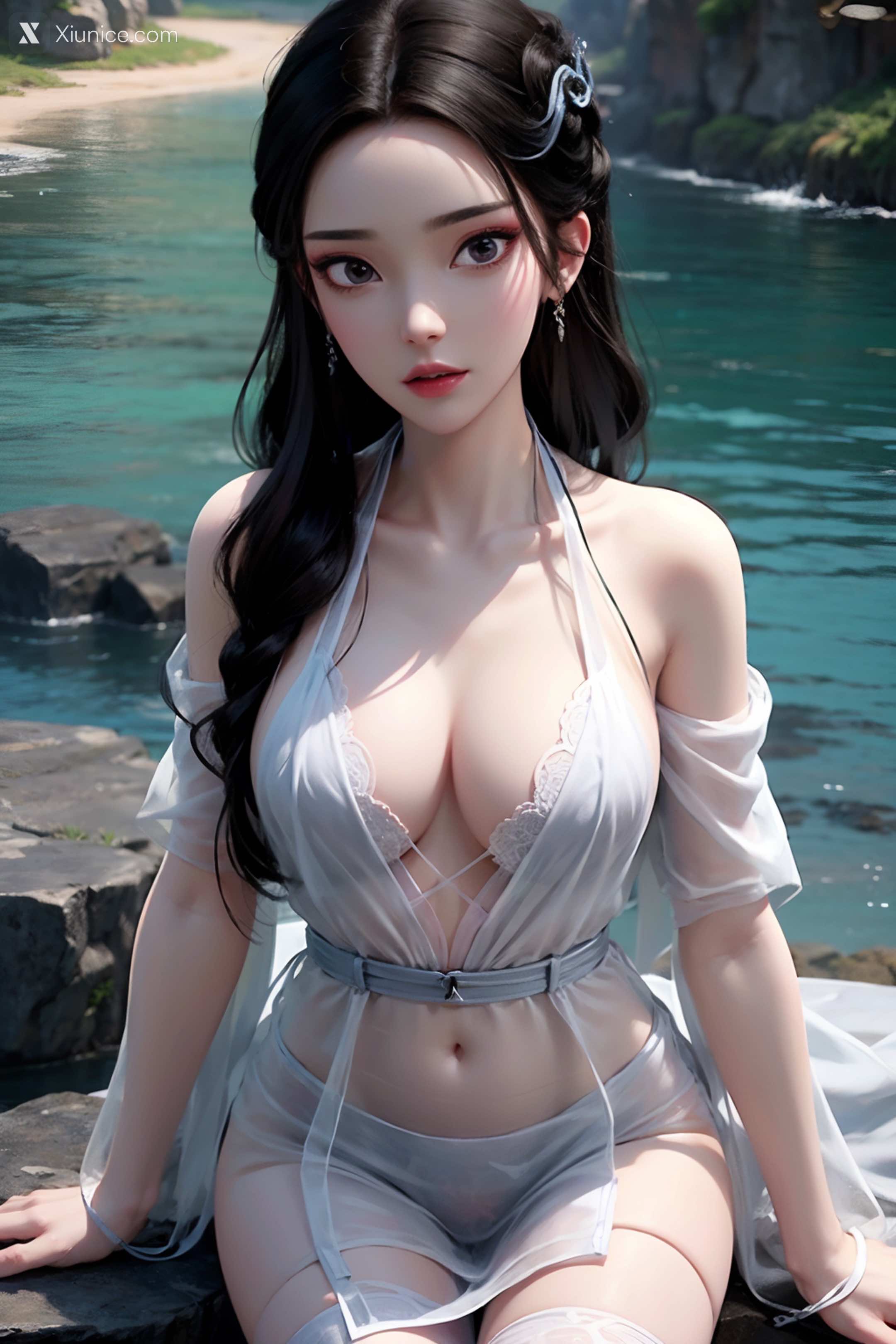 AI Girl Xiunice.com 白蛇缘起 小白 小白 薄纱 EP.2 105