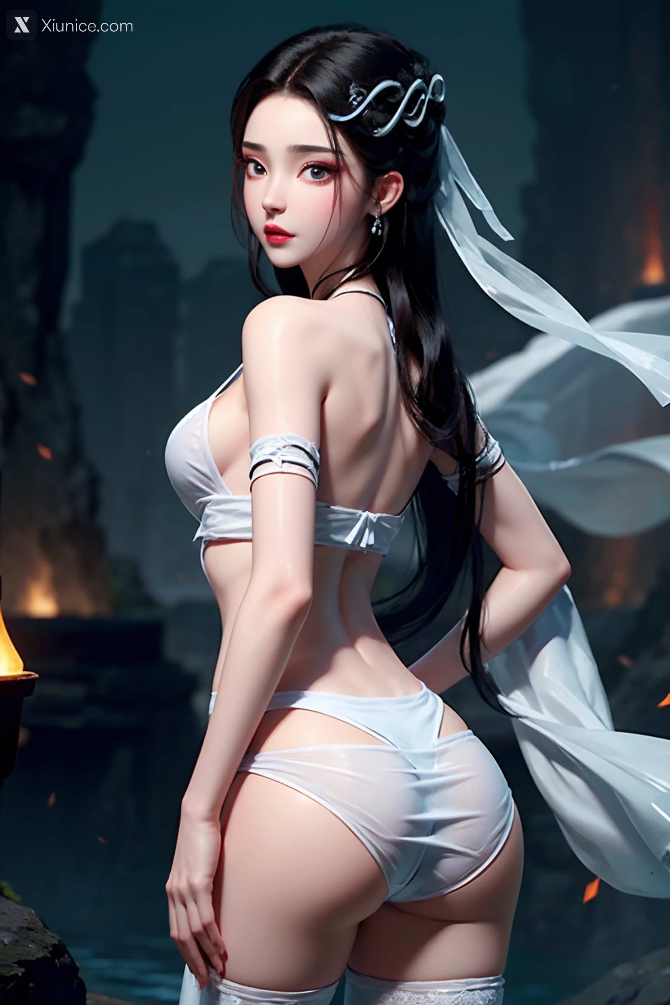 AI Girl Xiunice.com 白蛇缘起 小白 小白 薄纱 EP.2 138