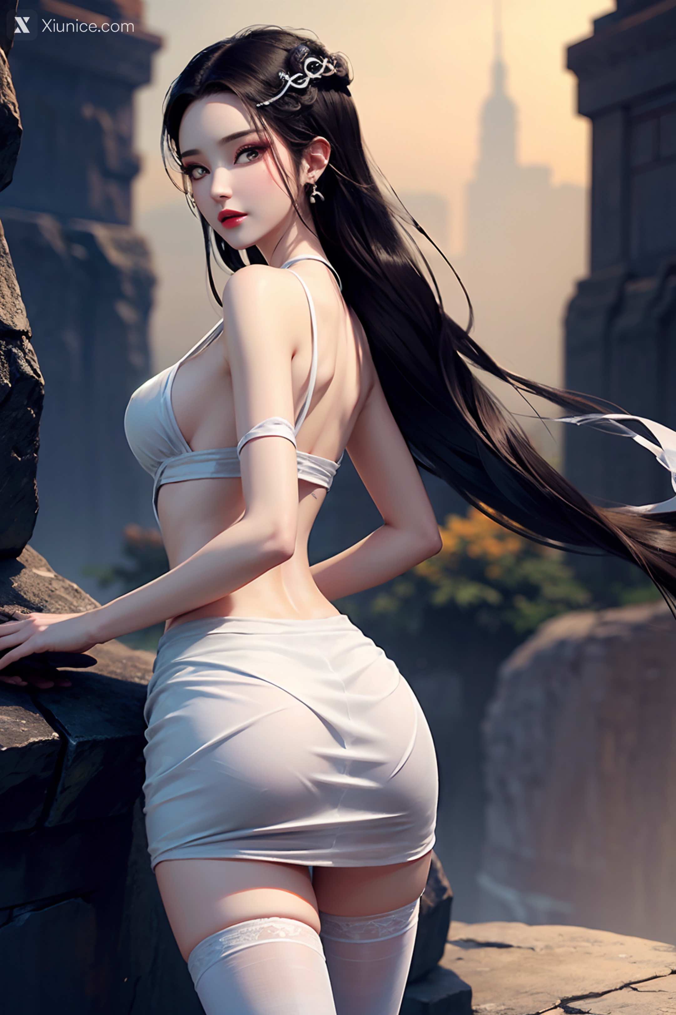 AI Girl Xiunice.com 白蛇缘起 小白 小白 薄纱 EP.2 139