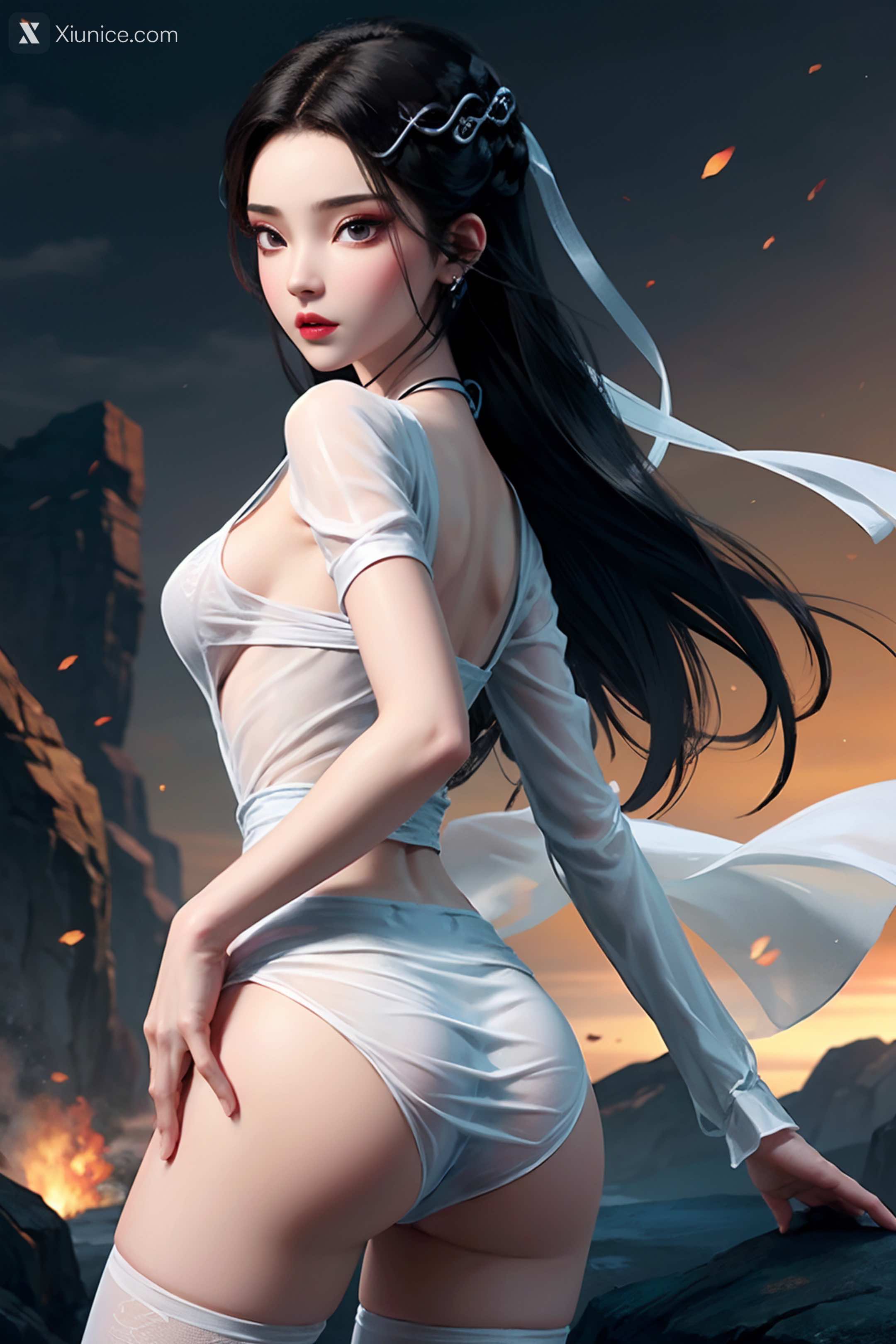 AI Girl Xiunice.com 白蛇缘起 小白 小白 薄纱 EP.2 149