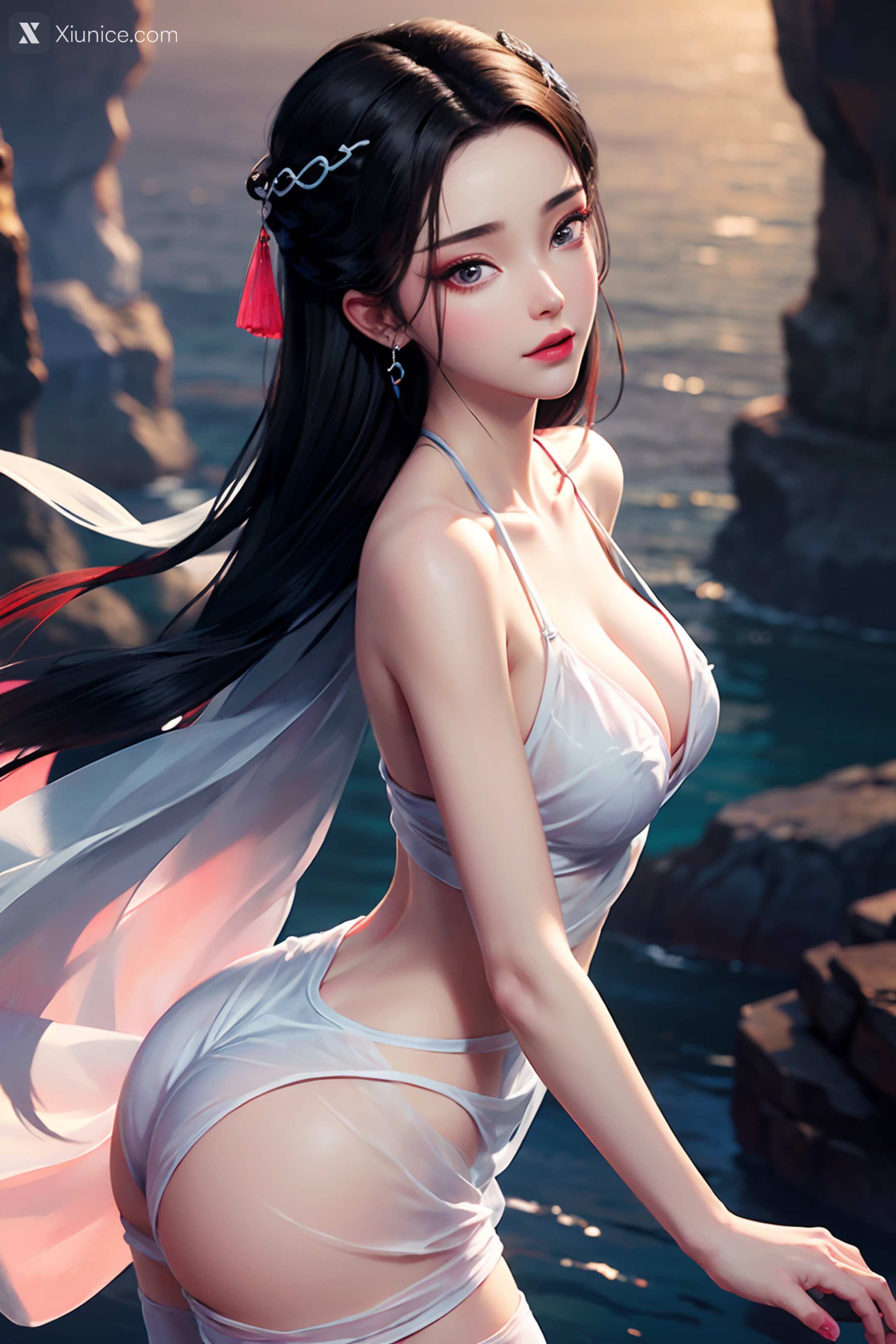 AI Girl Xiunice.com 白蛇缘起 小白 小白 薄纱 EP.2 25