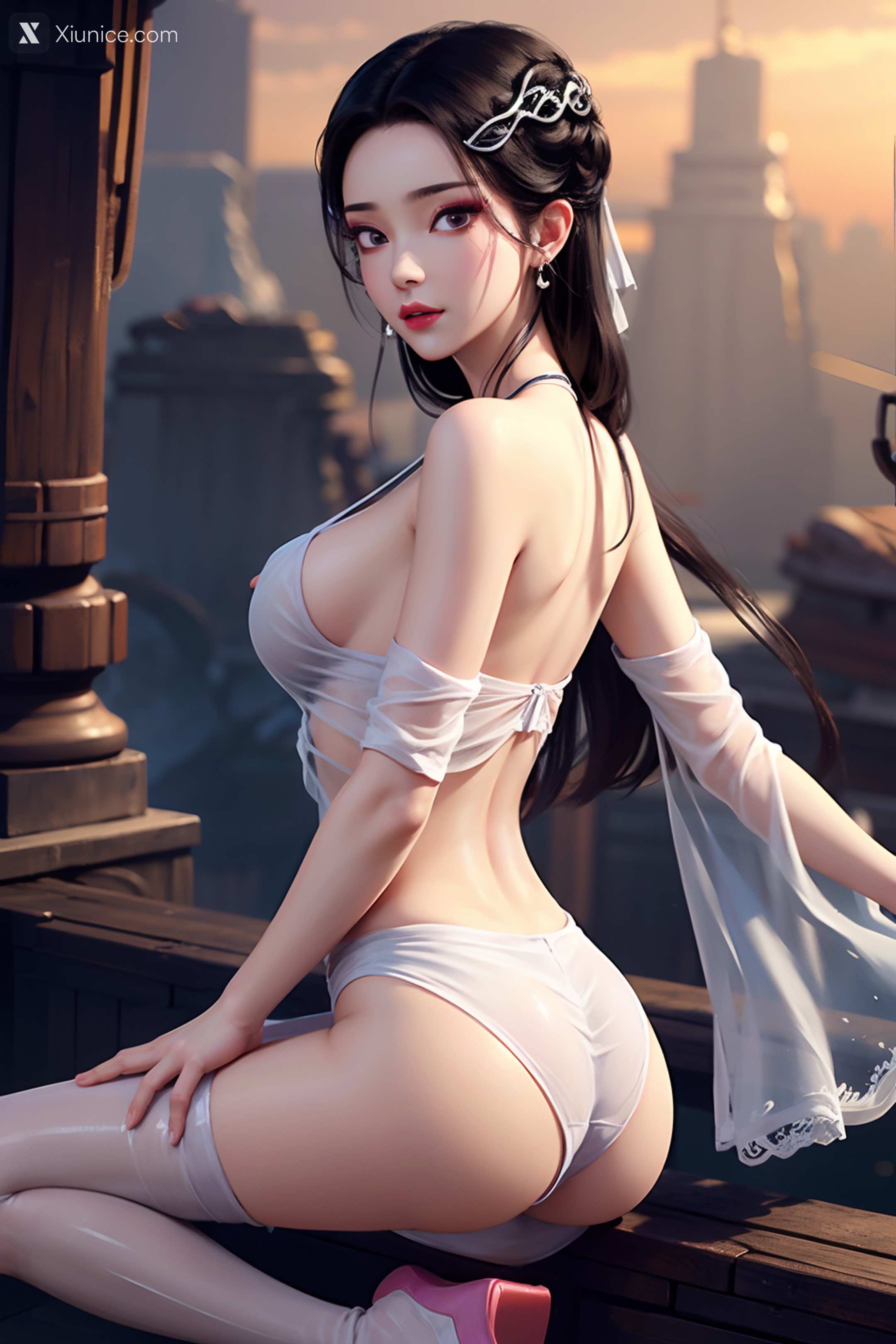 AI Girl Xiunice.com 白蛇缘起 小白 小白 薄纱 EP.2 27