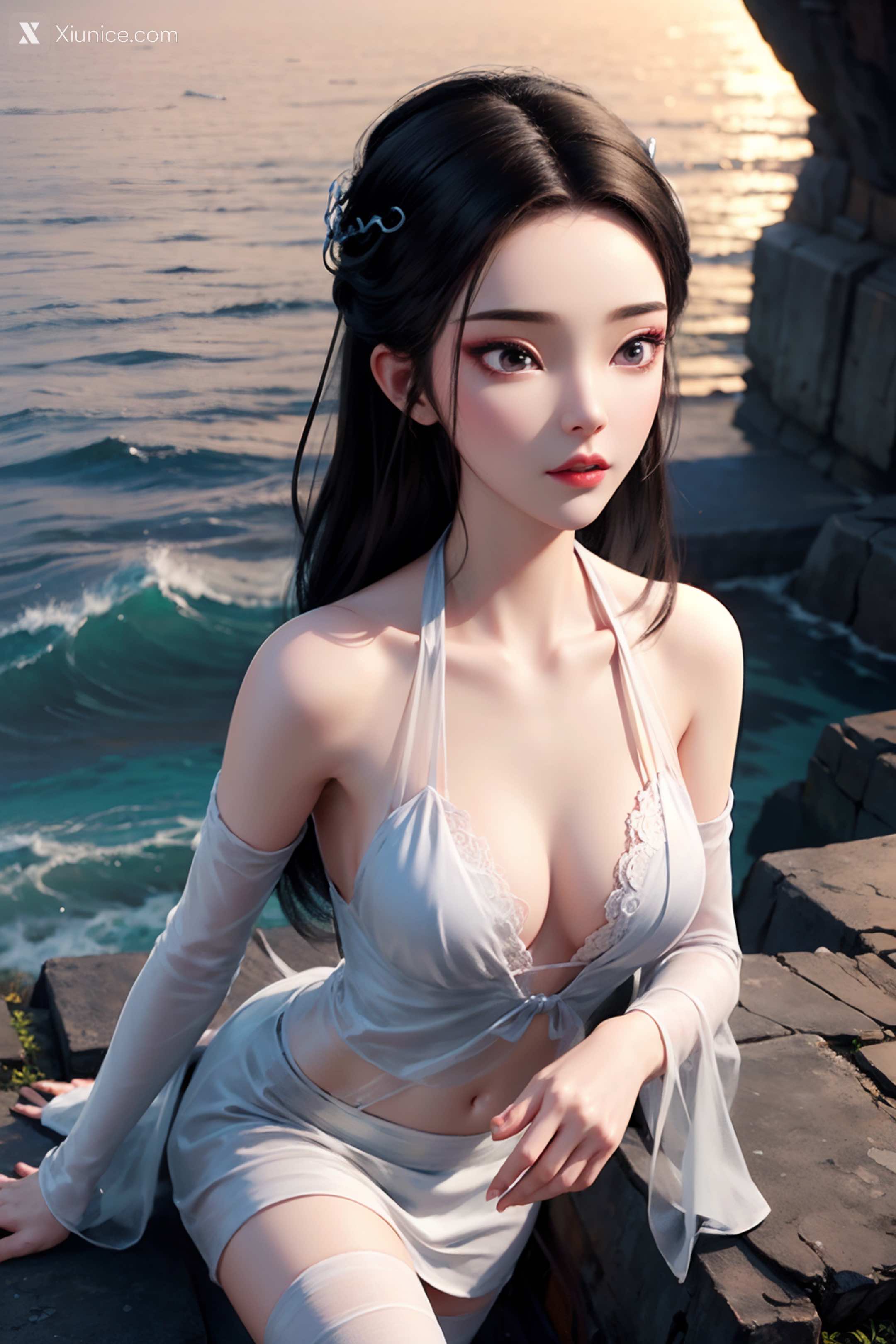 AI Girl Xiunice.com 白蛇缘起 小白 小白 薄纱 EP.2 33