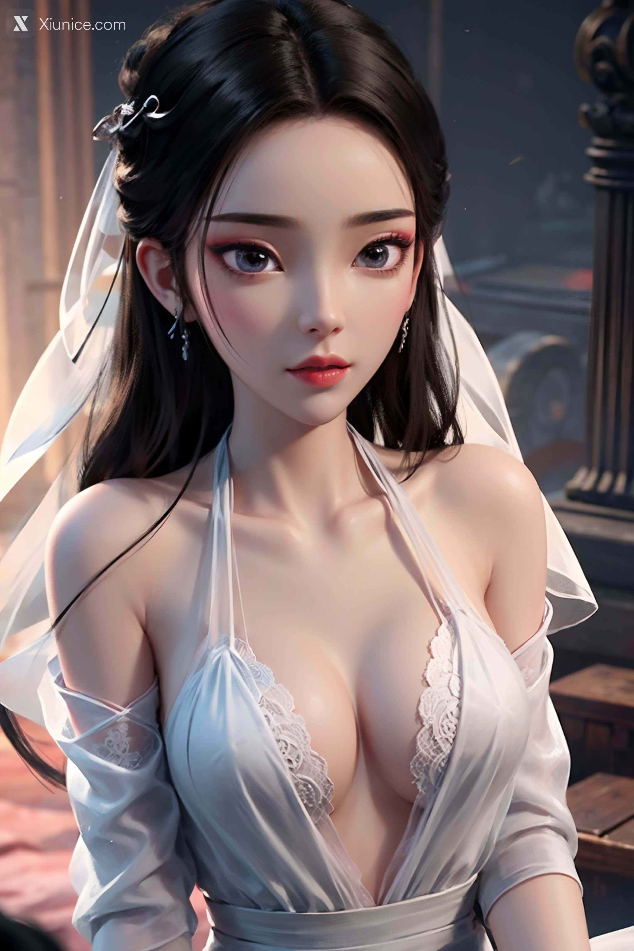 AI Girl Xiunice.com 白蛇缘起 小白 小白 薄纱 EP.2 48