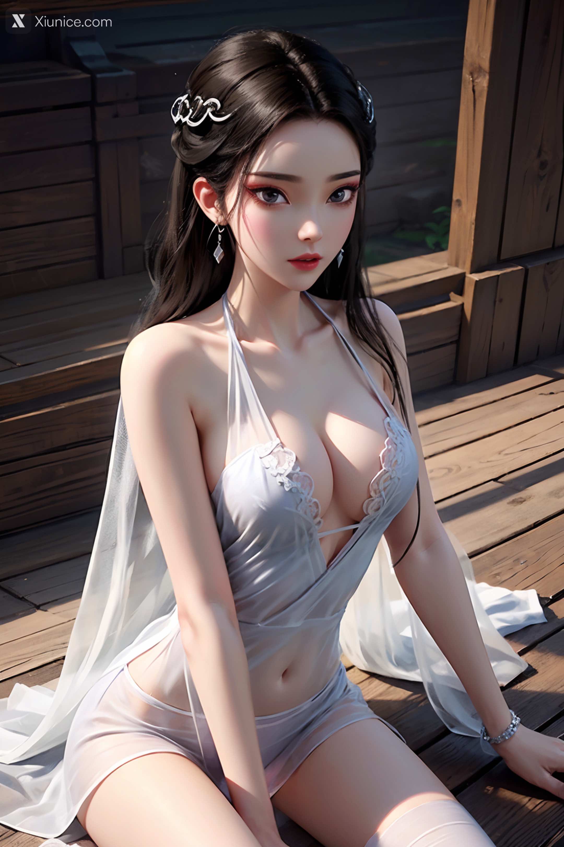 AI Girl Xiunice.com 白蛇缘起 小白 小白 薄纱 EP.2 51