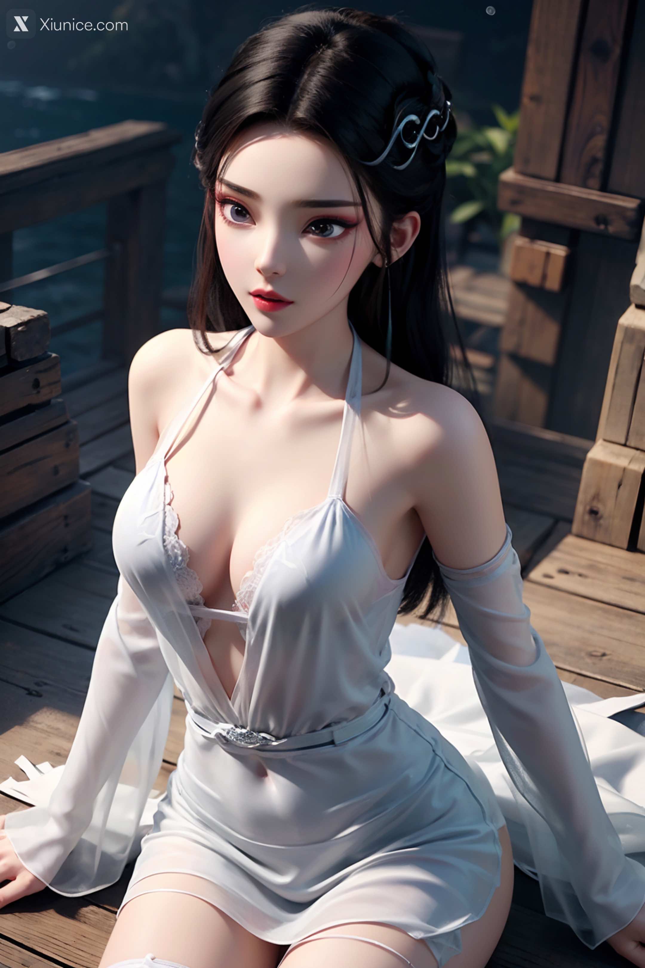 AI Girl Xiunice.com 白蛇缘起 小白 小白 薄纱 EP.2 52