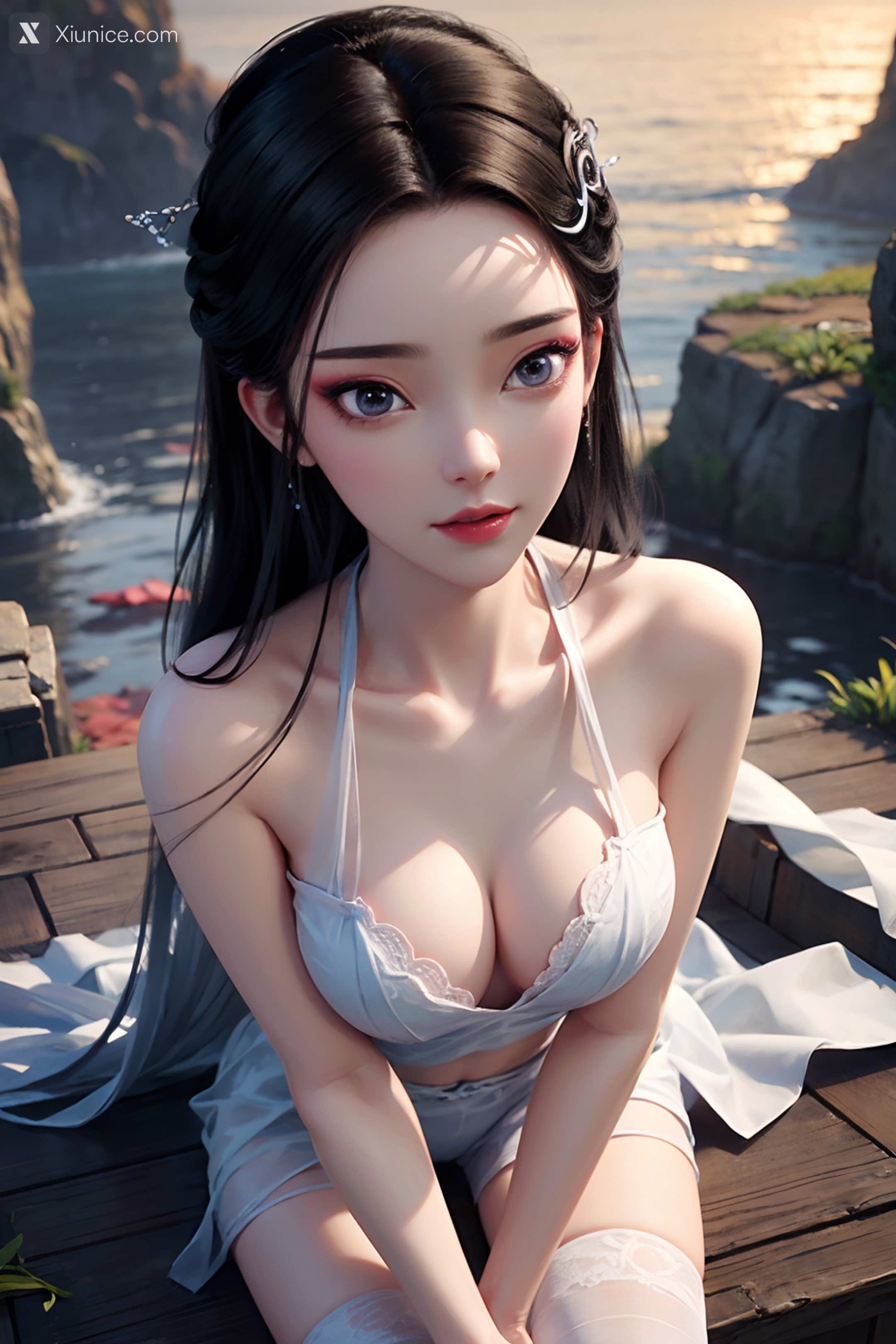 AI Girl Xiunice.com 白蛇缘起 小白 小白 薄纱 EP.2 63
