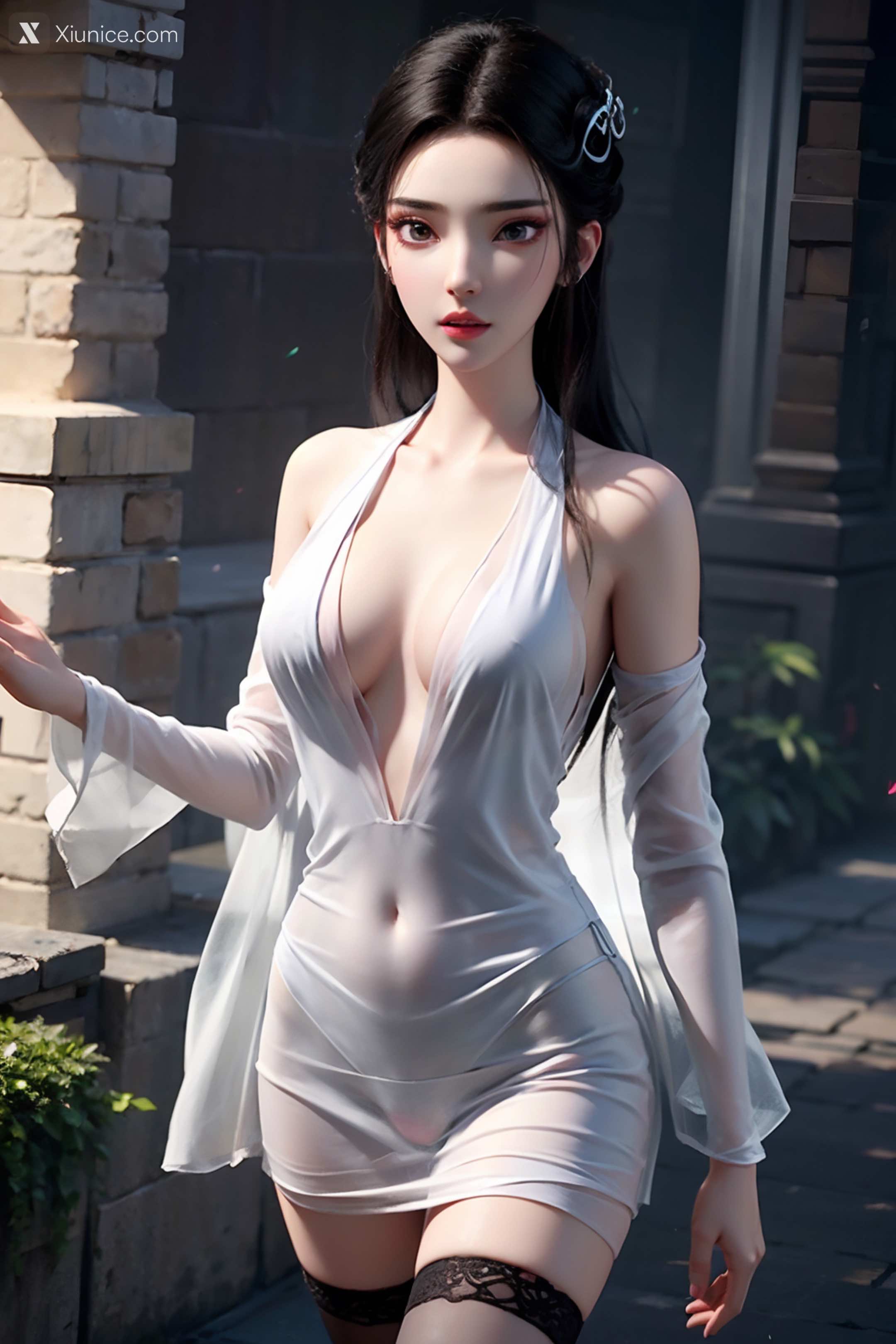 AI Girl Xiunice.com 白蛇缘起 小白 小白 薄纱 EP.2 64