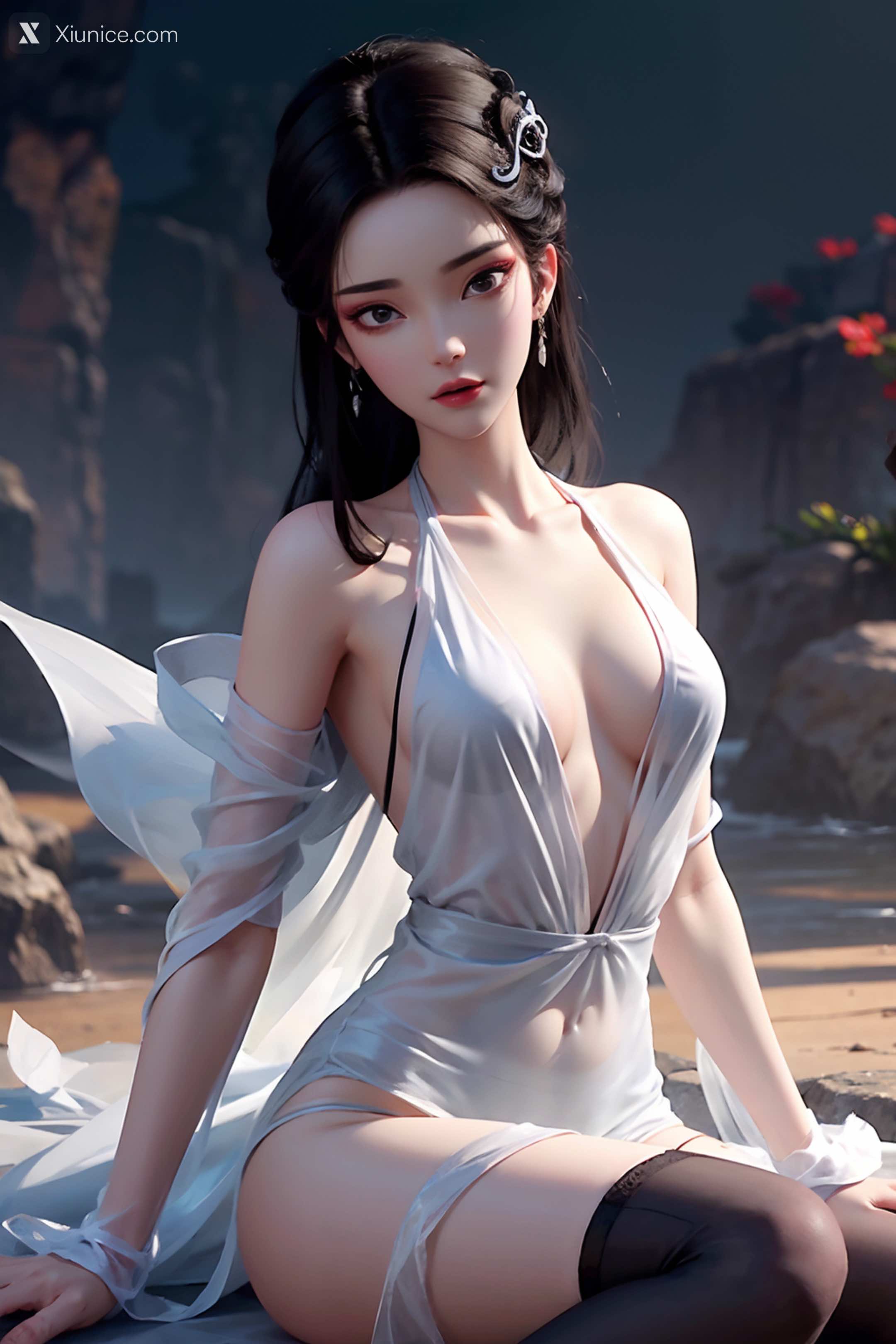 AI Girl Xiunice.com 白蛇缘起 小白 小白 薄纱 EP.2 75