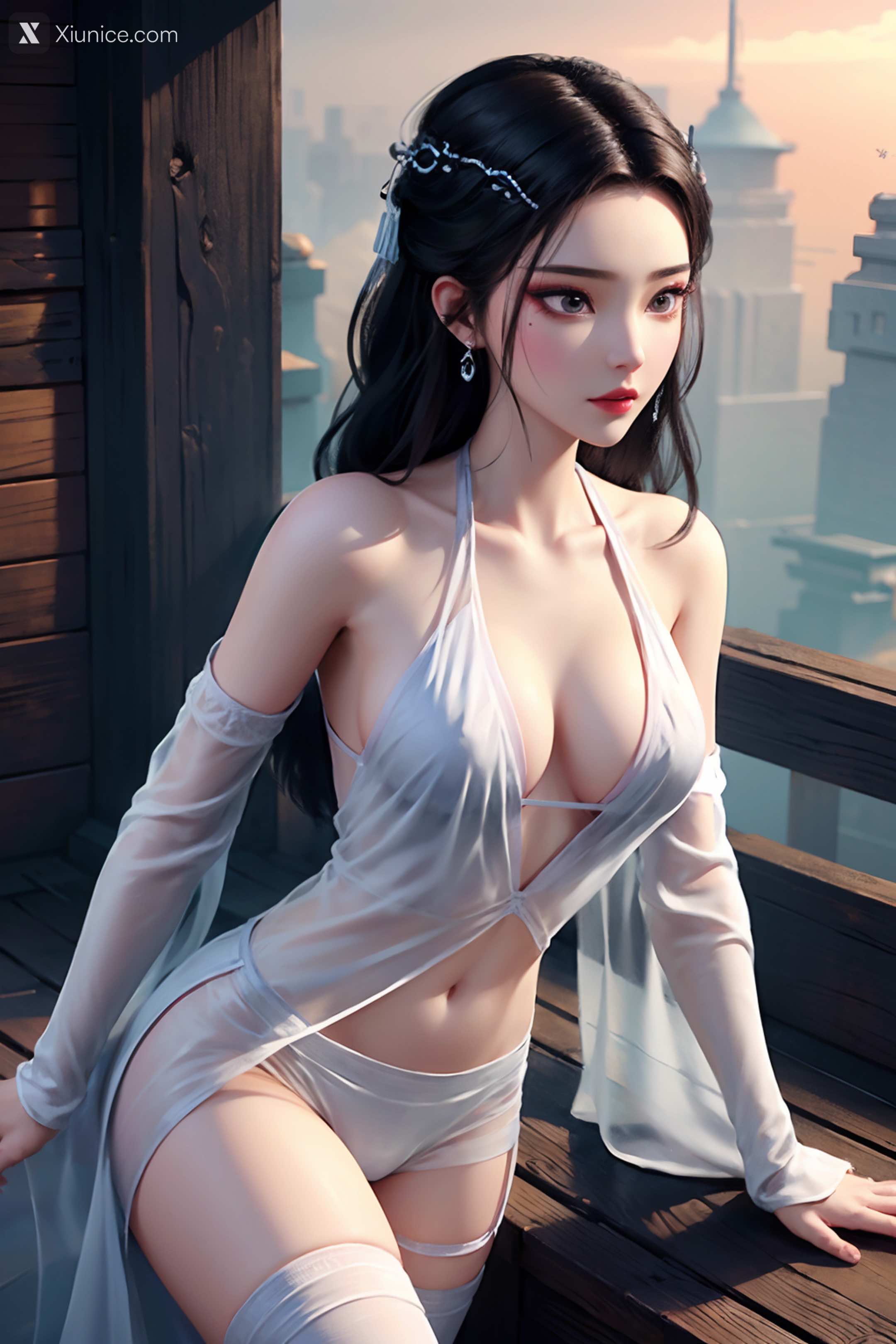 AI Girl Xiunice.com 白蛇缘起 小白 小白 薄纱 EP.2 77