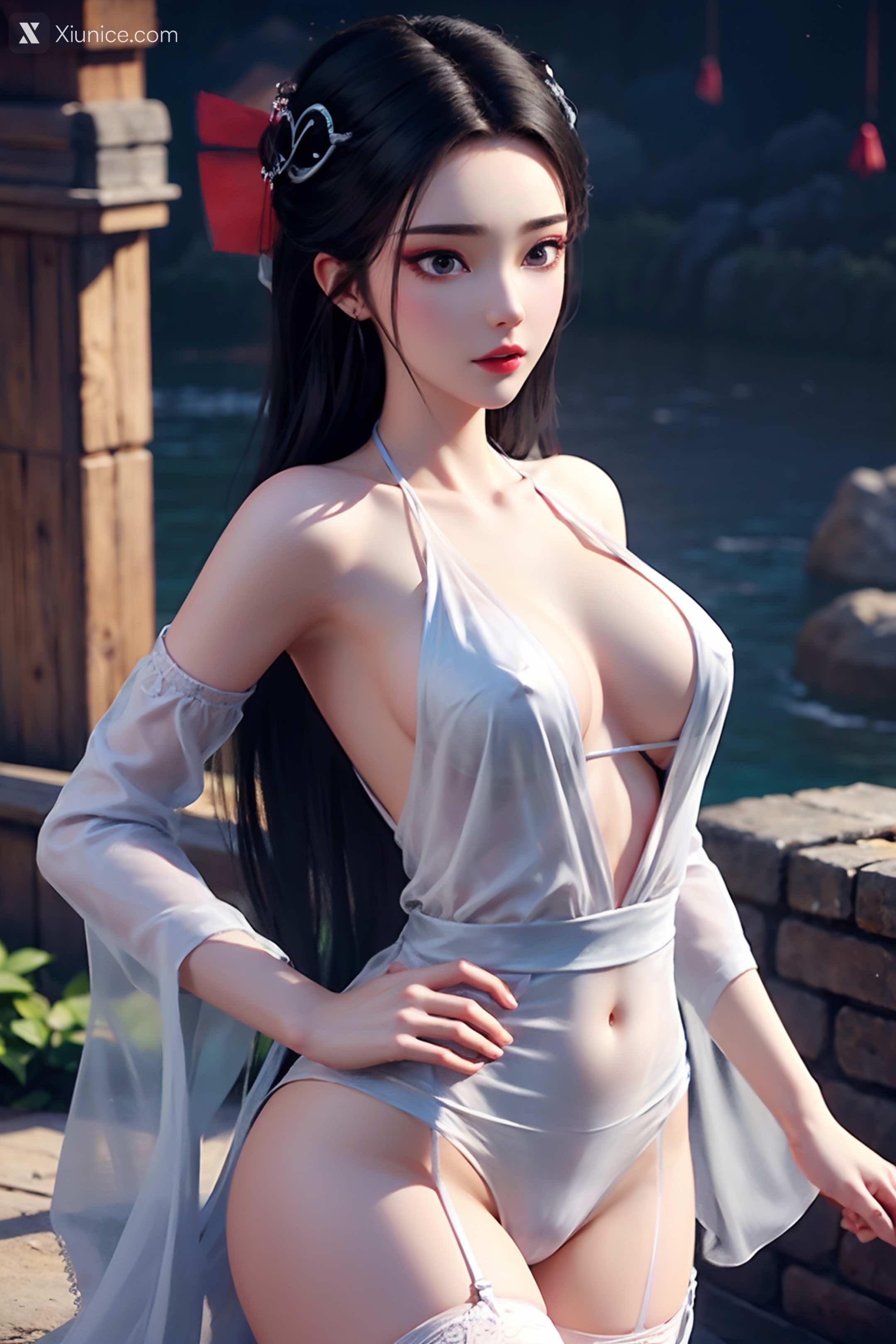 AI Girl Xiunice.com 白蛇缘起 小白 小白 薄纱 EP.2 78