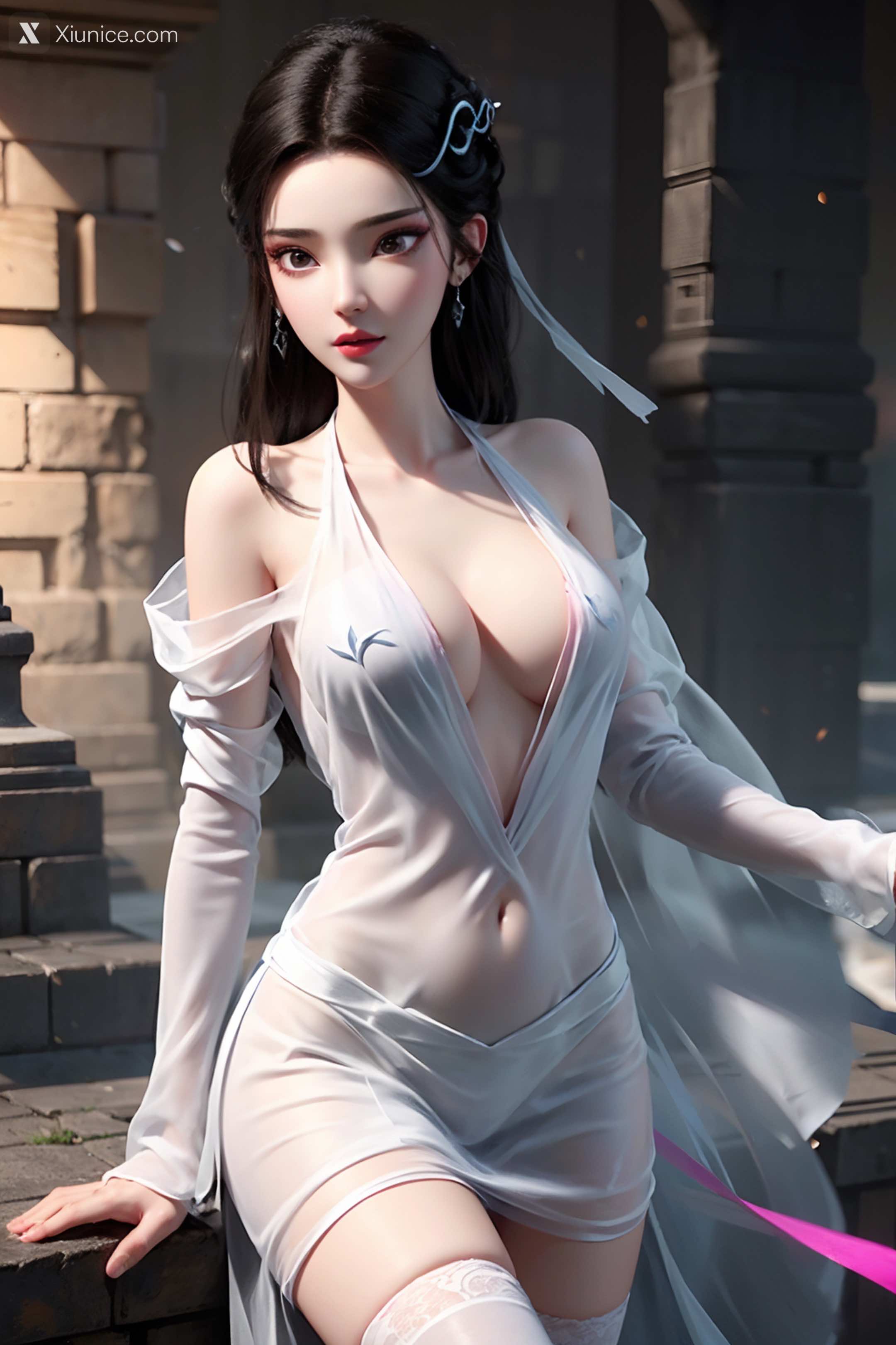 AI Girl Xiunice.com 白蛇缘起 小白 小白 薄纱 EP.2 80