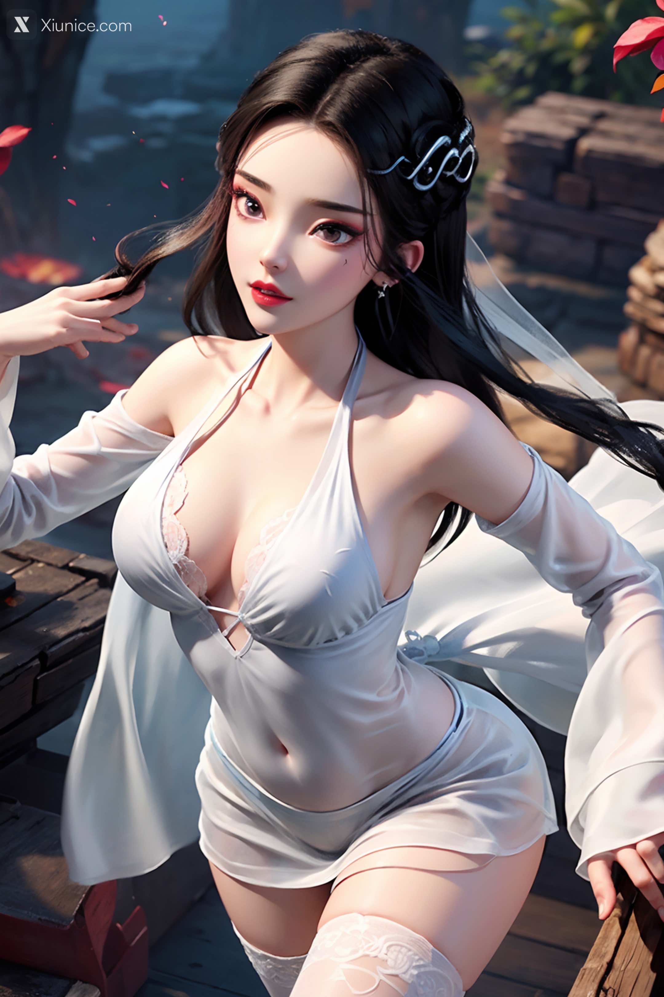 AI Girl Xiunice.com 白蛇缘起 小白 小白 薄纱 EP.2 83