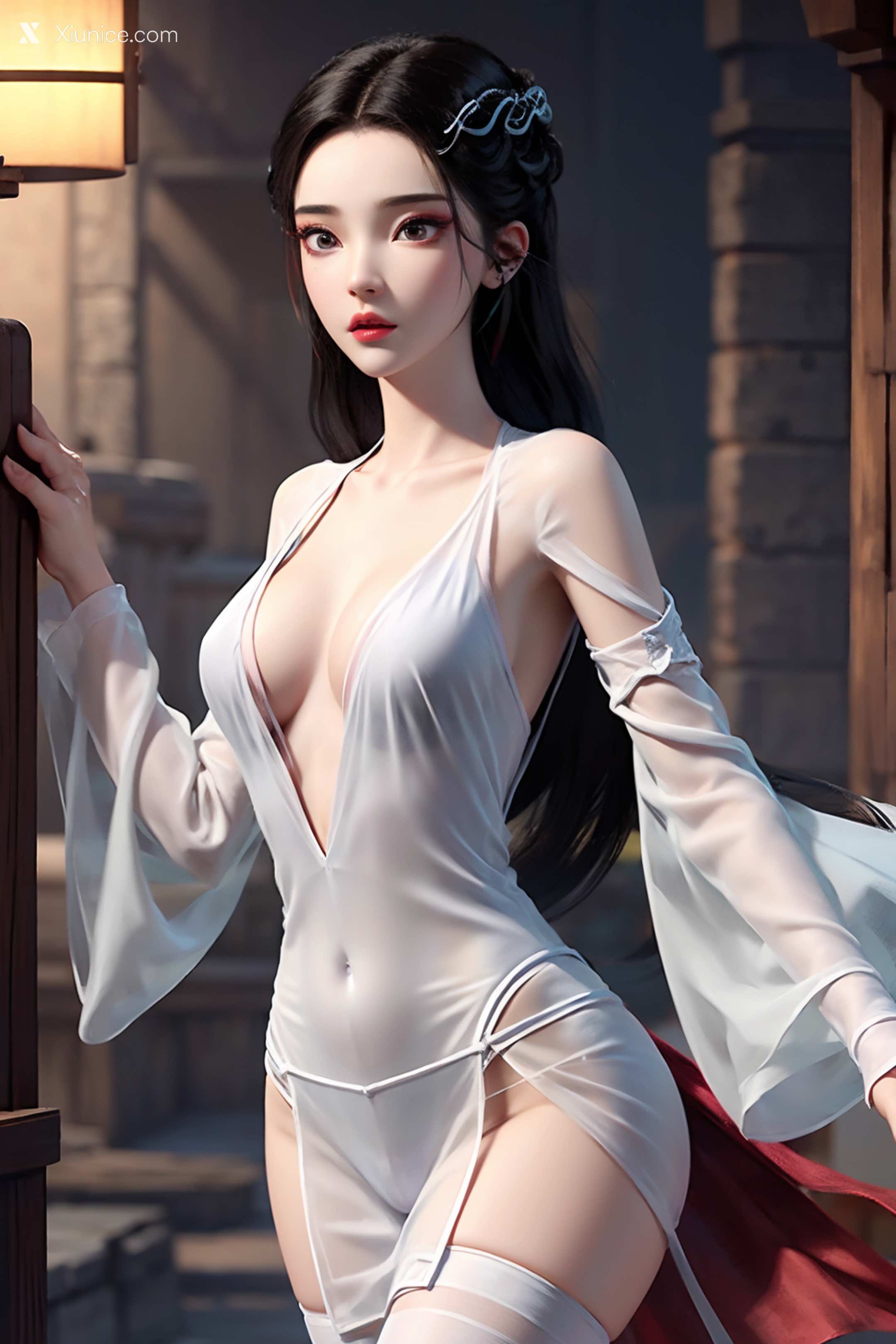 AI Girl Xiunice.com 白蛇缘起 小白 小白 薄纱 EP.2 91