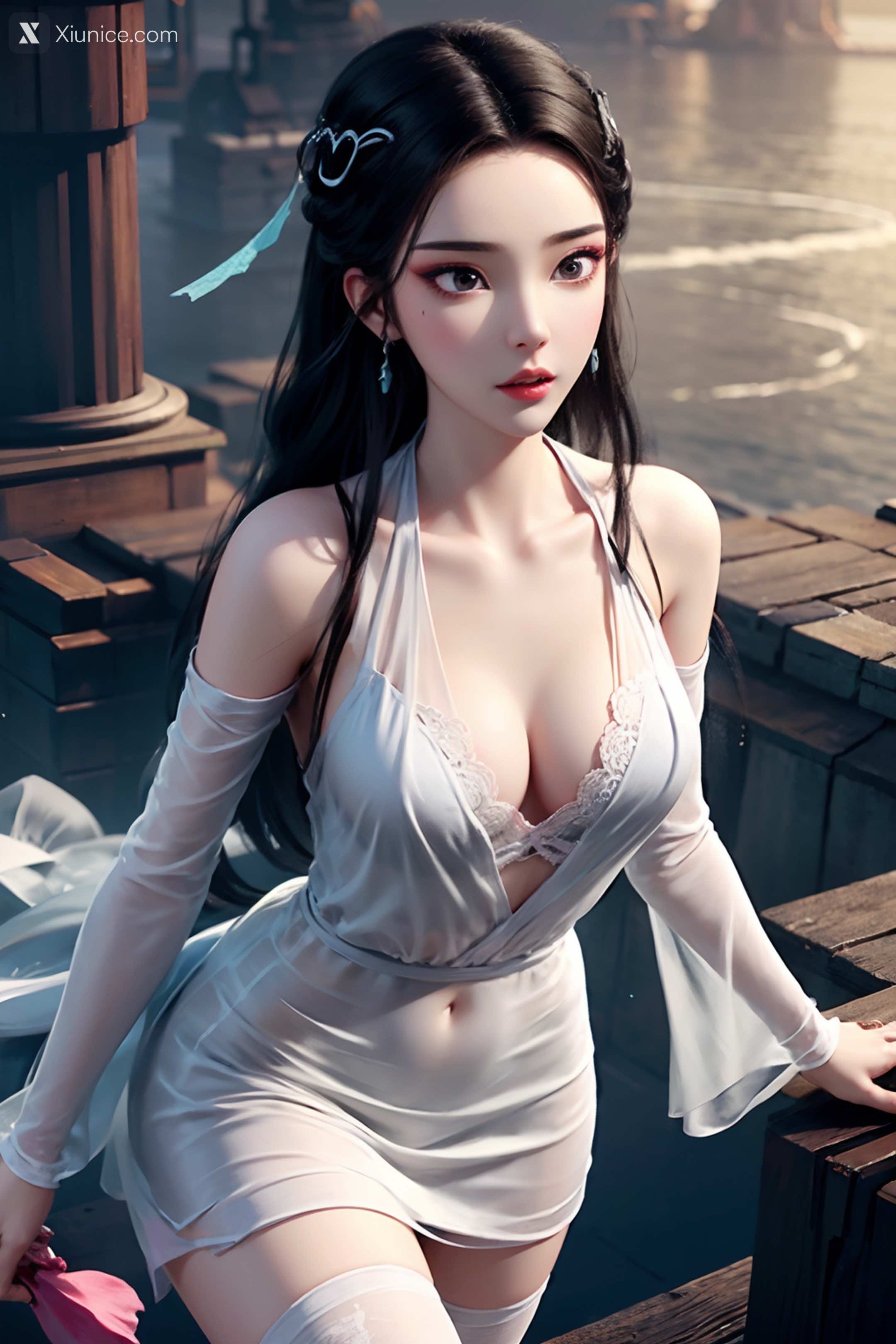 AI Girl Xiunice.com 白蛇缘起 小白 小白 薄纱 EP.2 94