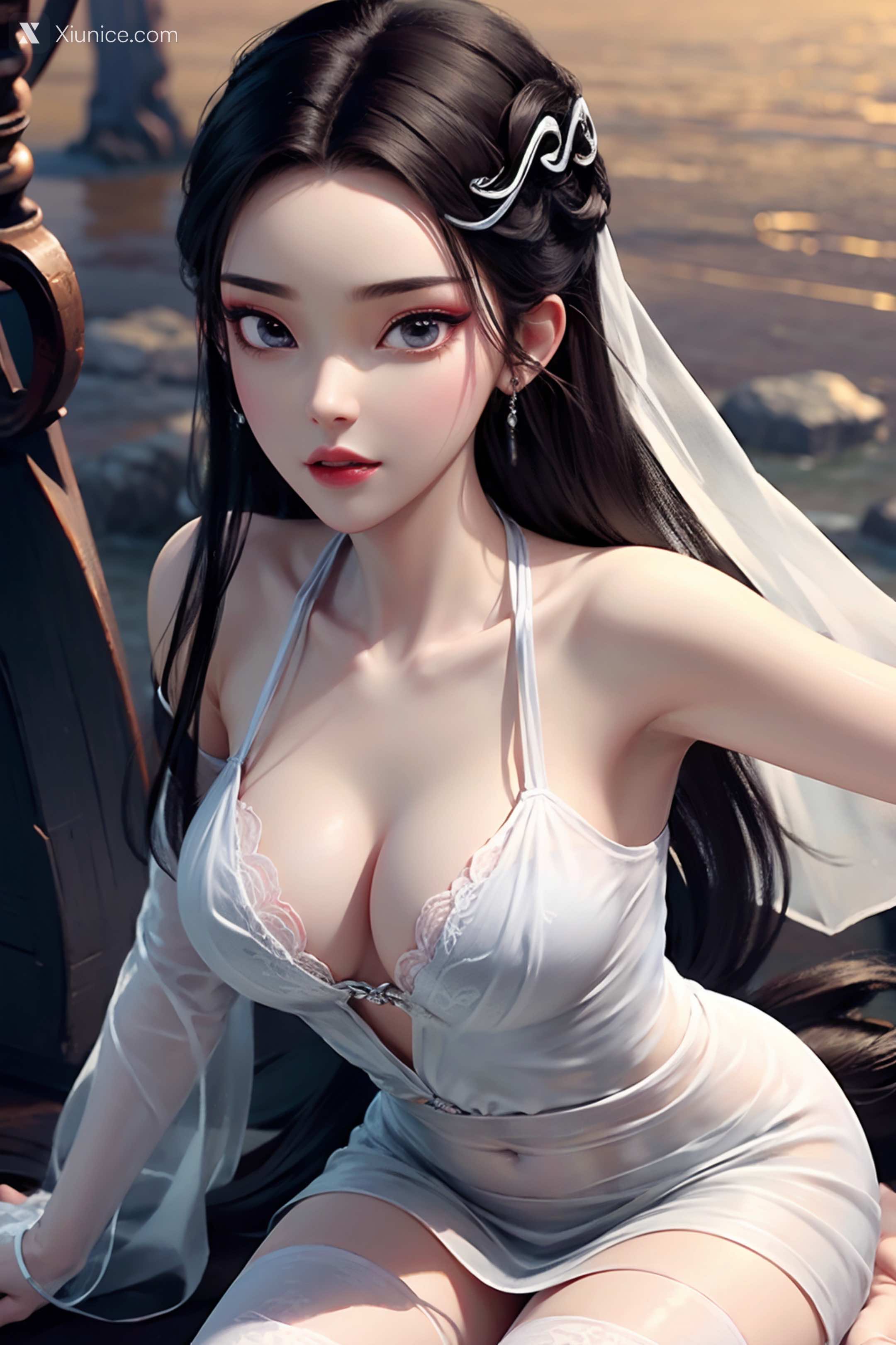 AI Girl Xiunice.com 白蛇缘起 小白 小白 薄纱 EP.2 95