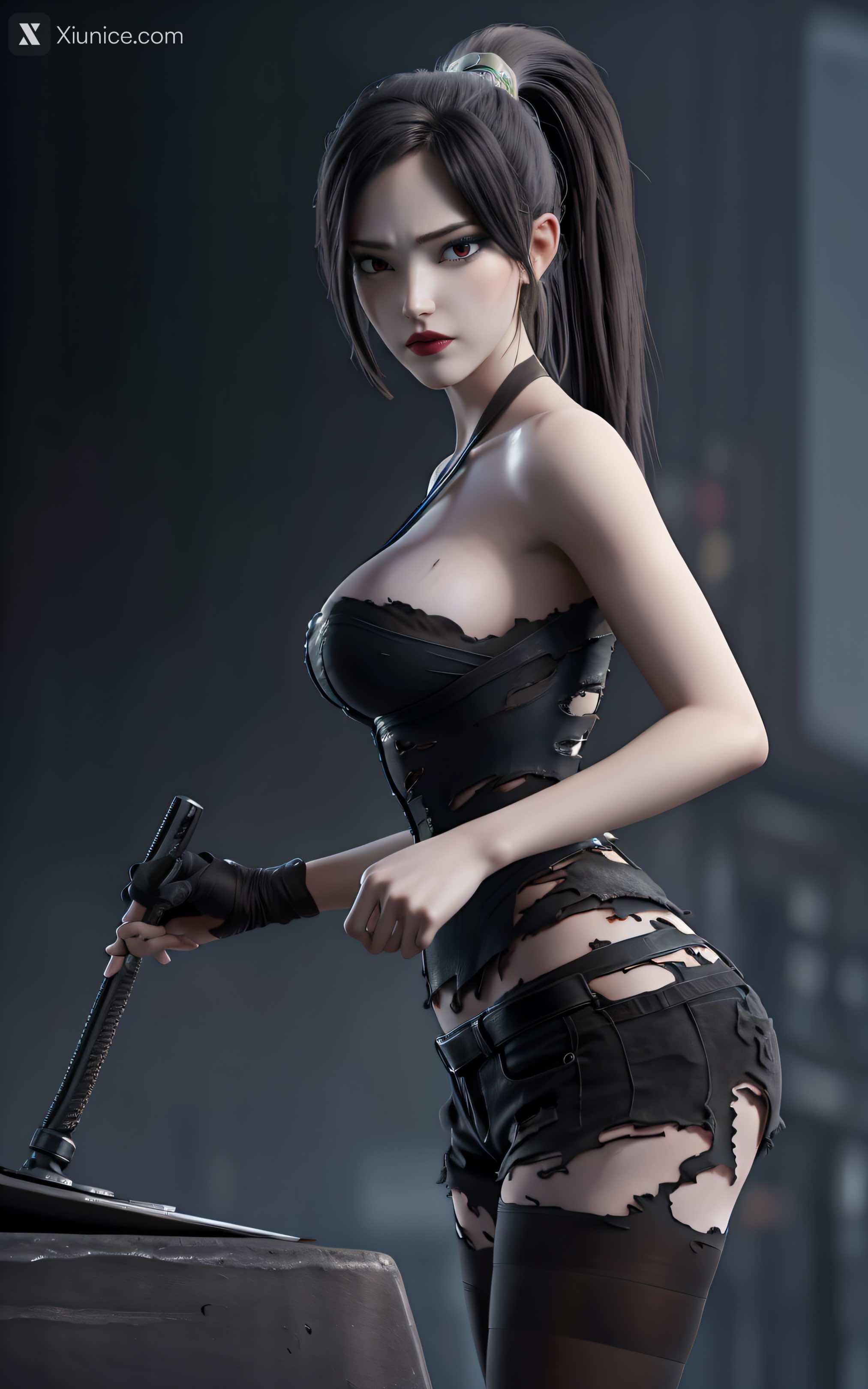 AI Girl Xiunice.com 白蛇 小青 小青 内衣 27